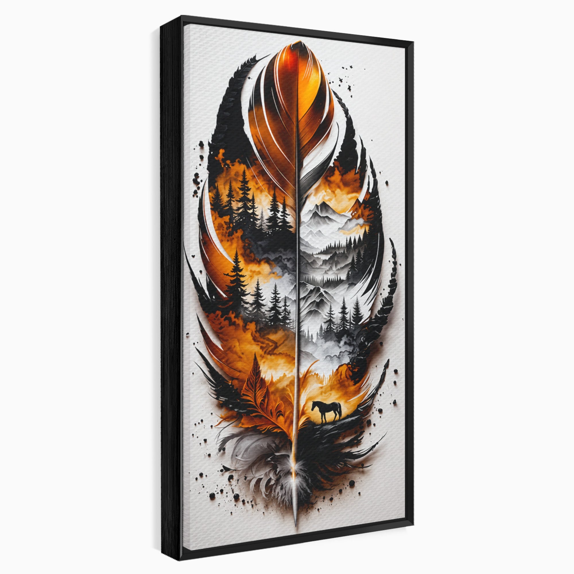 Tablou Canvas Premium LuxCanva® A1891, Peisaj In Pana, Pana, Peisaj, Natura, Cal, Living, Culori Vibrante