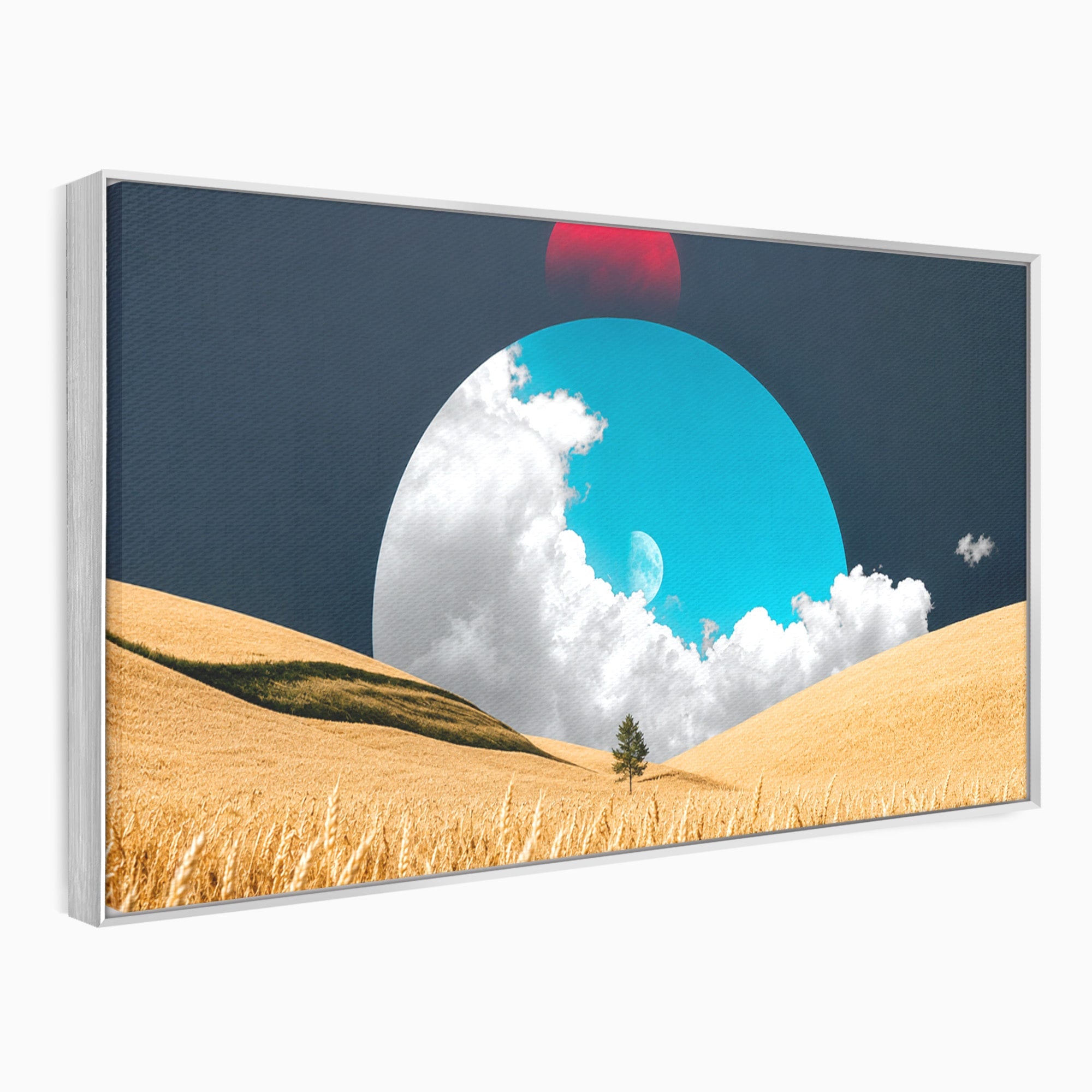 Tablou Canvas Premium LuxCanva® A1893, Peisaj Cosmic, Peisaj, Cosmic, Cereale, Natura, Futurist, Living, Dormitor, Culori Vibrante