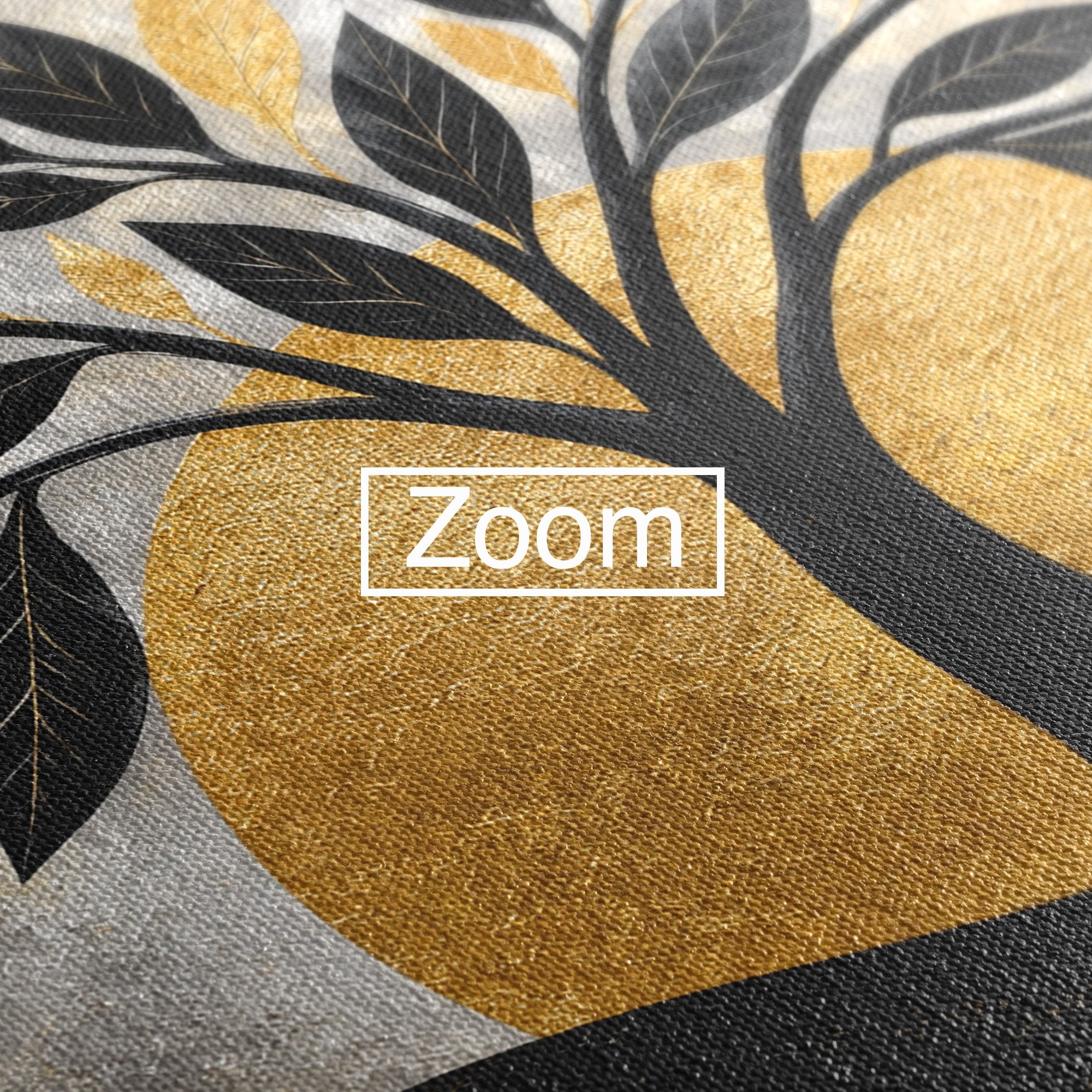 Tablou Canvas Premium LuxCanva® A1894, Copacul De Aur, Copac, Abstract, Eleganta, Natură, Living, Birou, Culori Vibrante