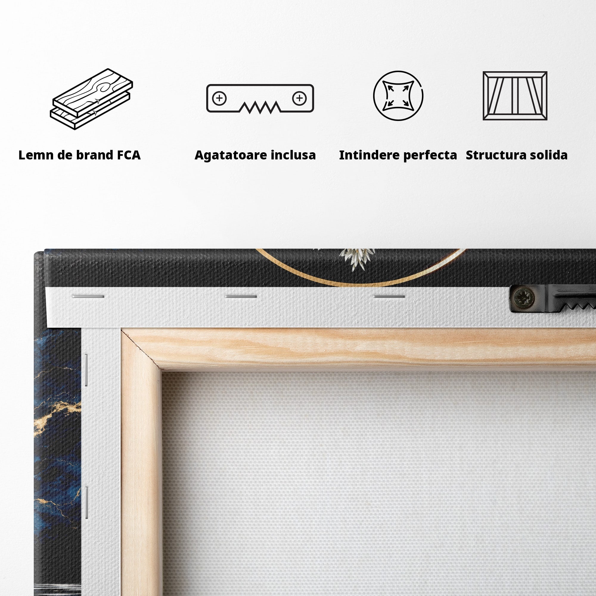 Tablou Canvas Premium LuxCanva® A1899, Copac Mistic Pe Apa, Copac, Apa, Mistic, Peisaj, Living, Culori Vibrante