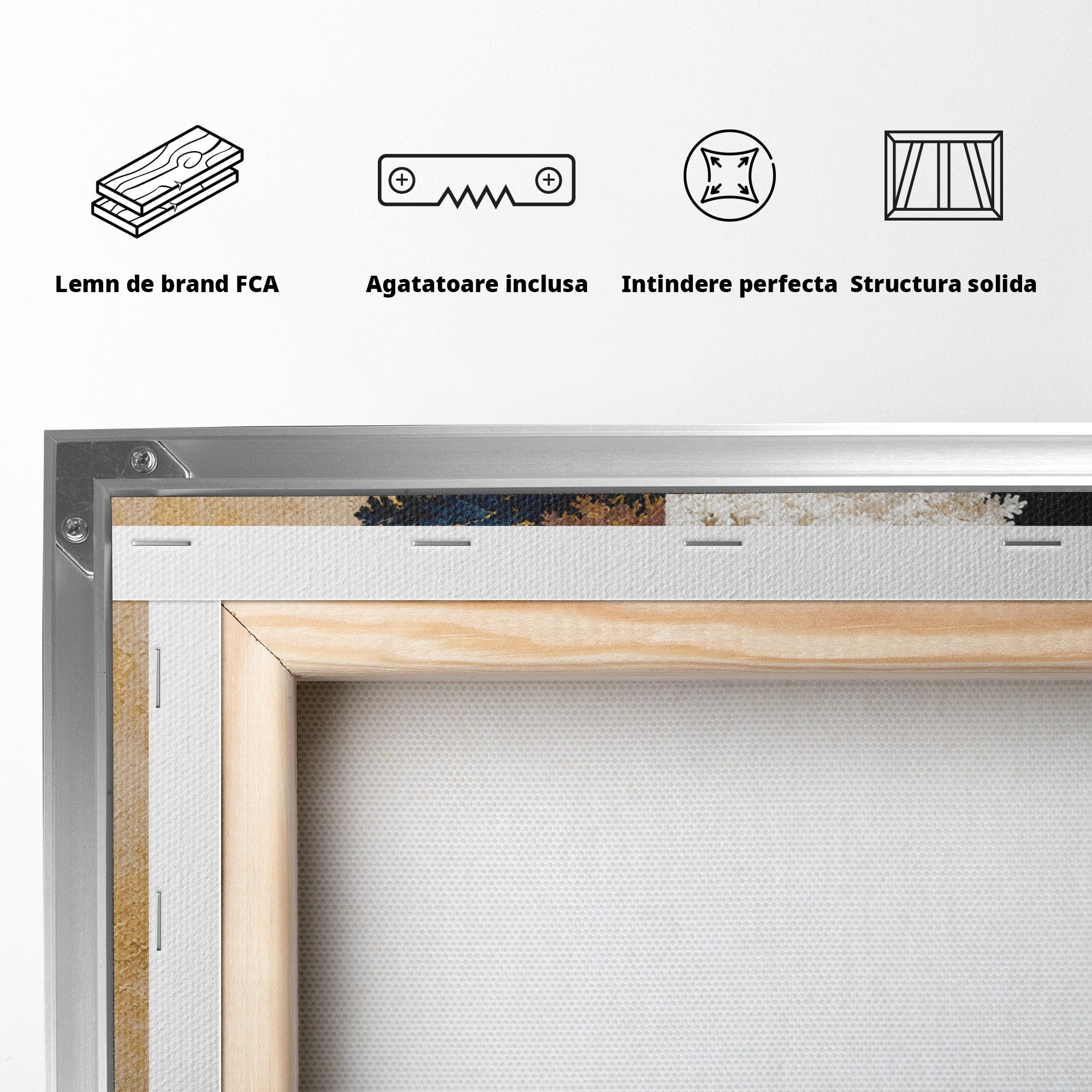 Tablou Canvas Premium LuxCanva® A1900, Copacul Dualitatii, Copac, Reflectie, Dualitate, Natura, Living, Culori Vibrante