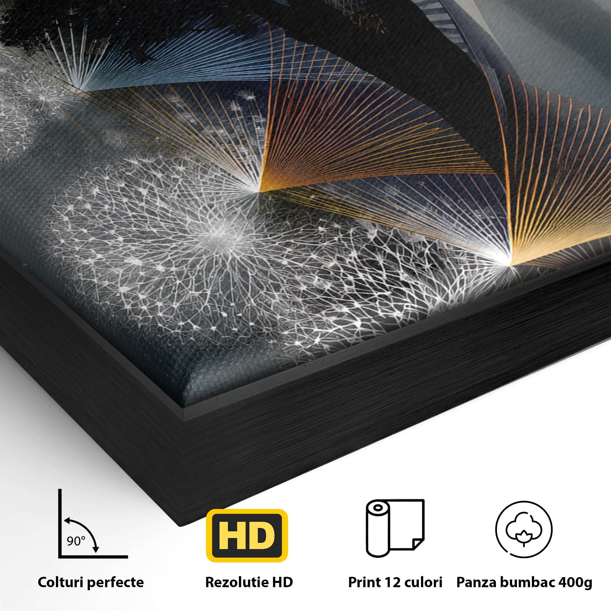 Tablou Canvas Premium LuxCanva® A1902, Silhouette Arborescenta, Silhouette, Arbore, Abstract, Contemplativ, Birou, Culori Vibrante