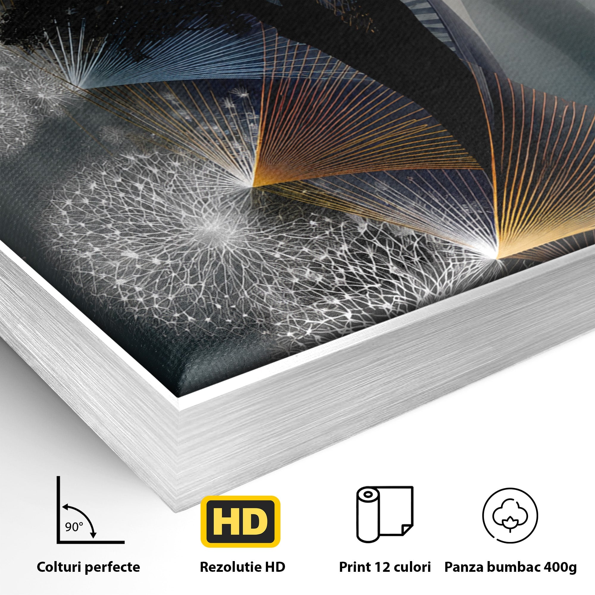 Tablou Canvas Premium LuxCanva® A1902, Silhouette Arborescenta, Silhouette, Arbore, Abstract, Contemplativ, Birou, Culori Vibrante