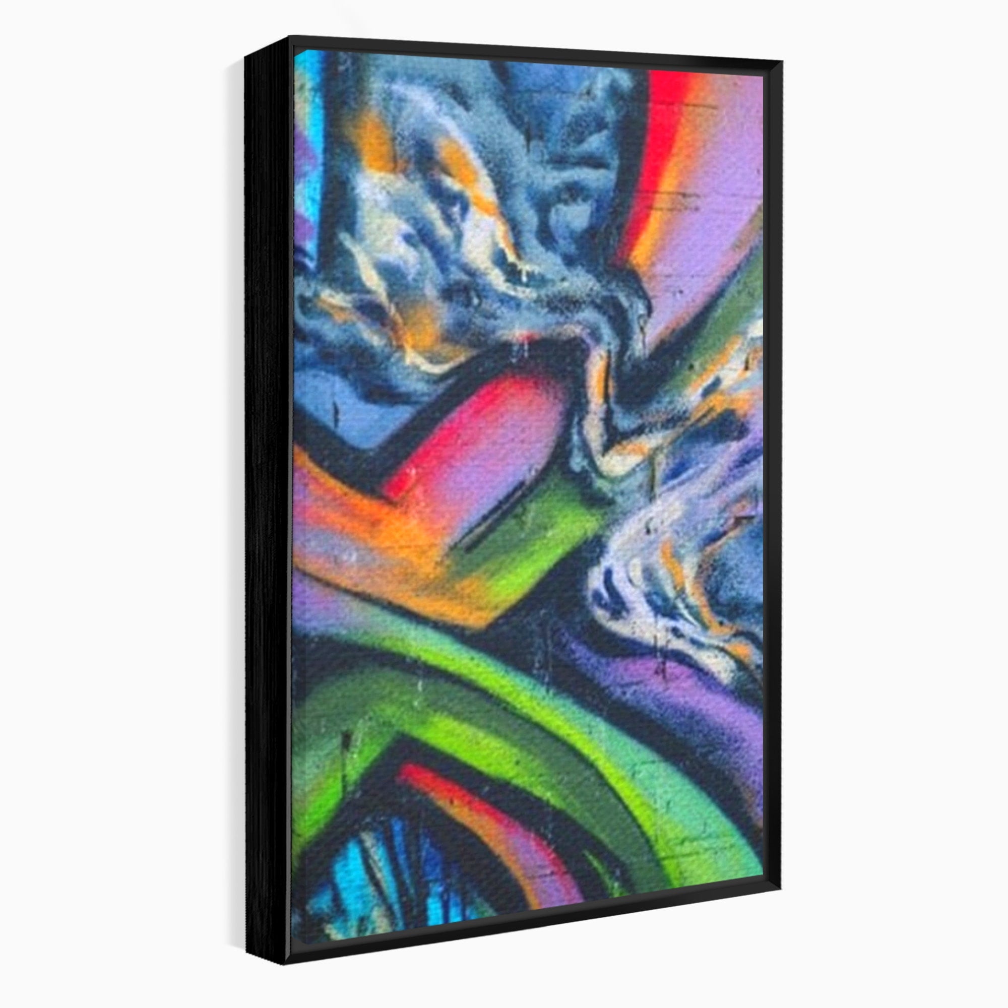 Set 2 Tablouri Canvas Premium LuxCanva® A2-1090, Graffiti, Abstract, Street Art, Multicolor, Culori Vibrante