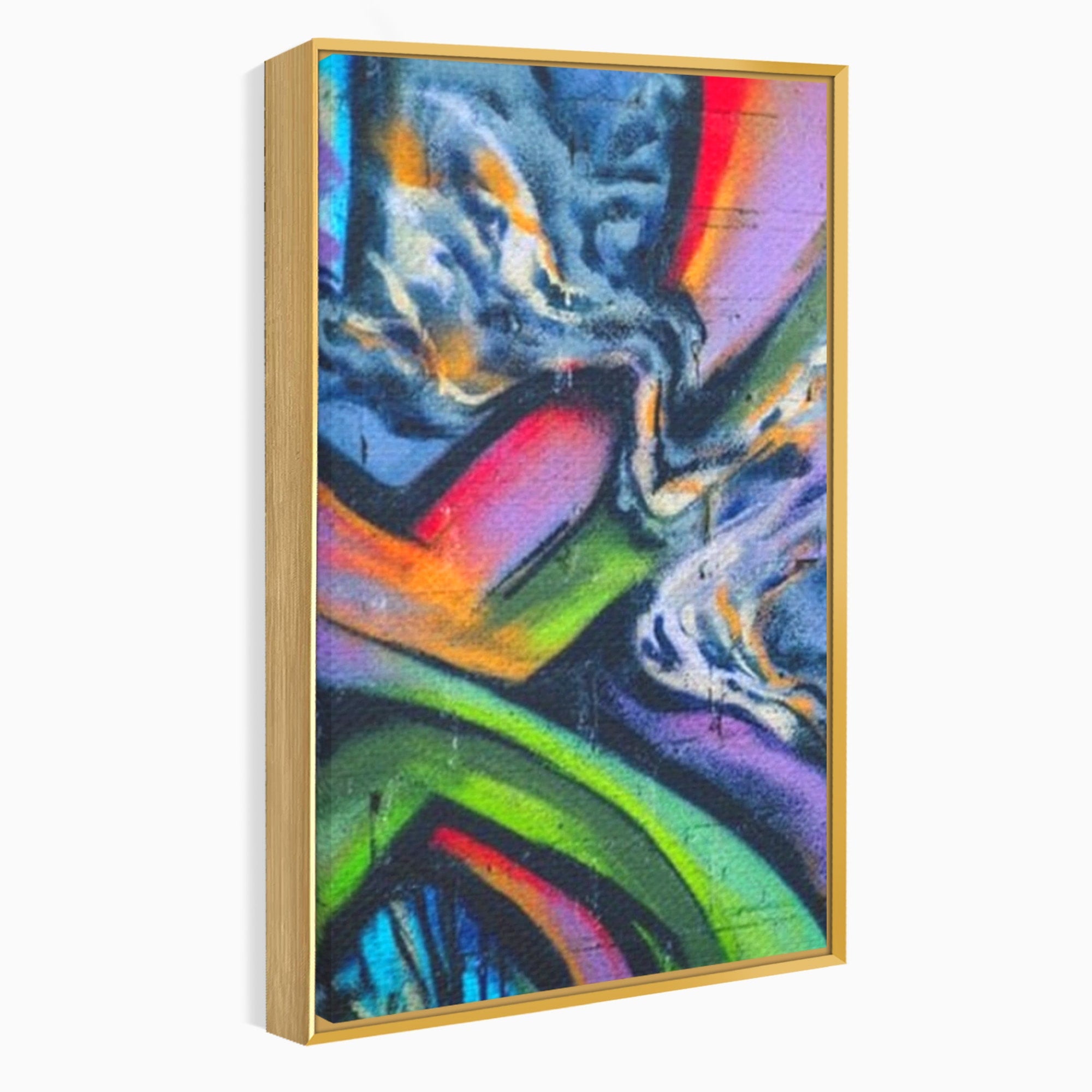 Set 2 Tablouri Canvas Premium LuxCanva® A2-1090, Graffiti, Abstract, Street Art, Multicolor, Culori Vibrante