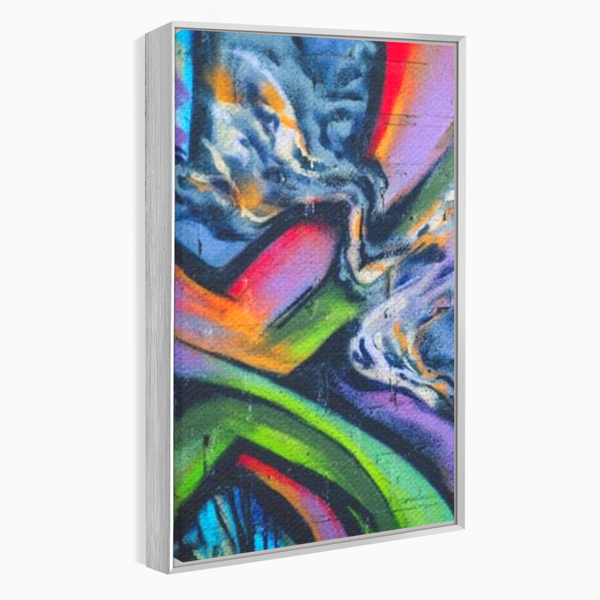 Set 2 Tablouri Canvas Premium LuxCanva® A2-1090, Graffiti, Abstract, Street Art, Multicolor, Culori Vibrante