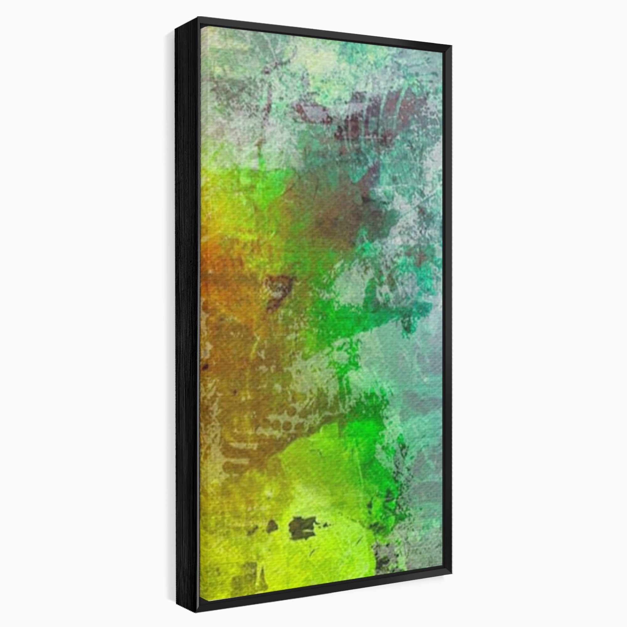 Set 2 Tablouri Canvas Premium LuxCanva® A2-1091, Colorful Green, Abstract, Verde, Blue, Multicolor, Culori Vibrante