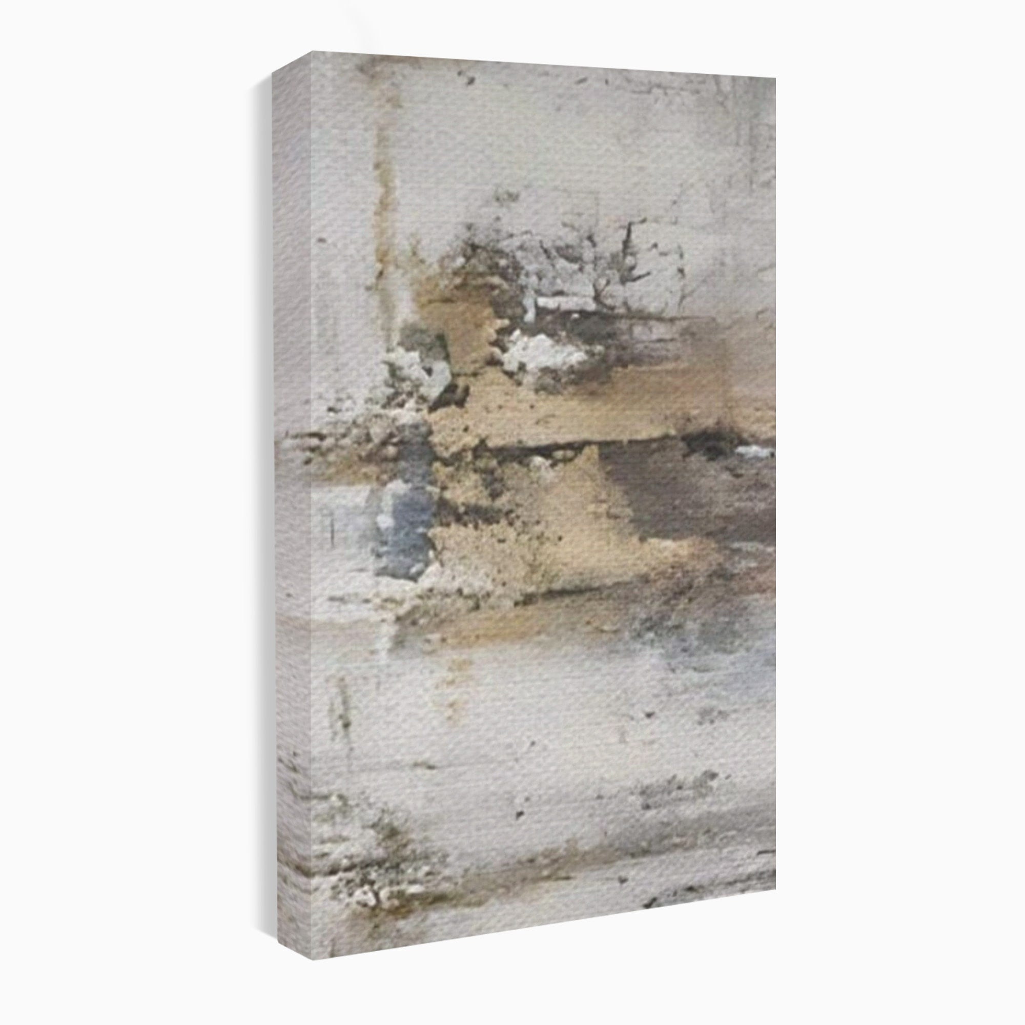 Set 2 Tablouri Canvas Premium LuxCanva® A2-1312, Abstract Gray, Living, Gri, Decorativ, Dormitor, Bronz, Culori Vibrante