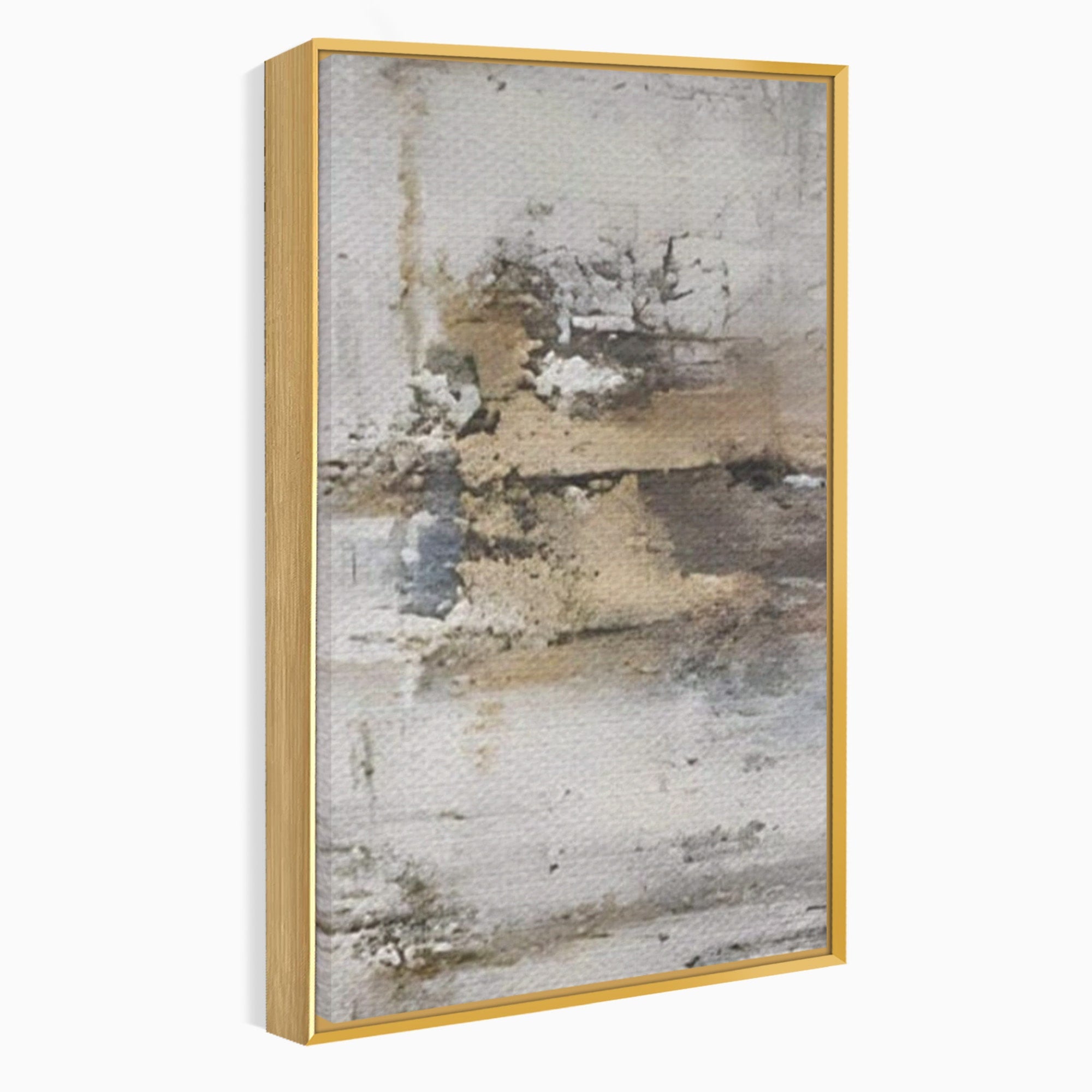 Set 2 Tablouri Canvas Premium LuxCanva® A2-1312, Abstract Gray, Living, Gri, Decorativ, Dormitor, Bronz, Culori Vibrante