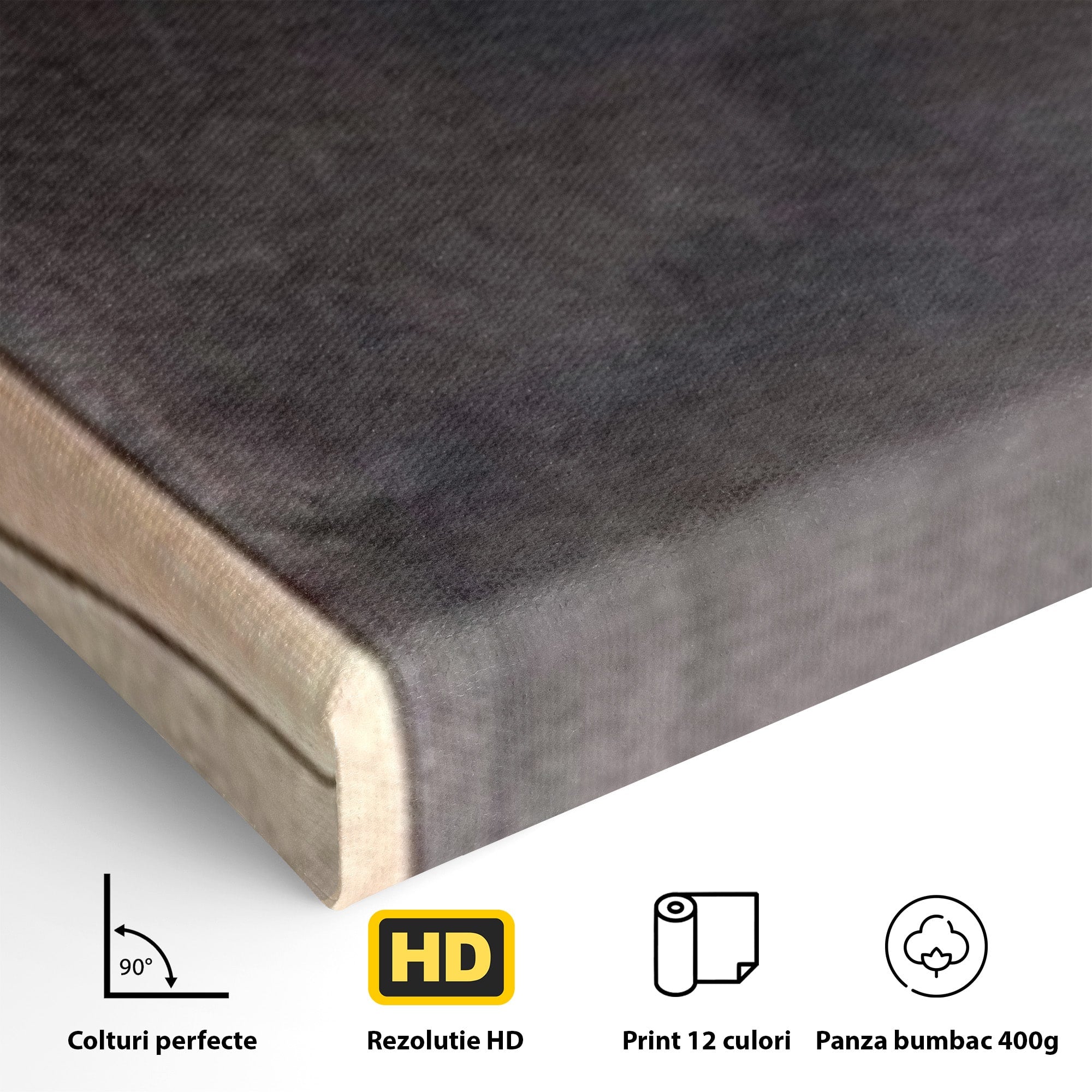 Set 2 Tablouri Canvas Premium LuxCanva® A2-1378, Siluete, Dormitor, Abstract, Auriu, Decorativ, Living, Culori Vibrante