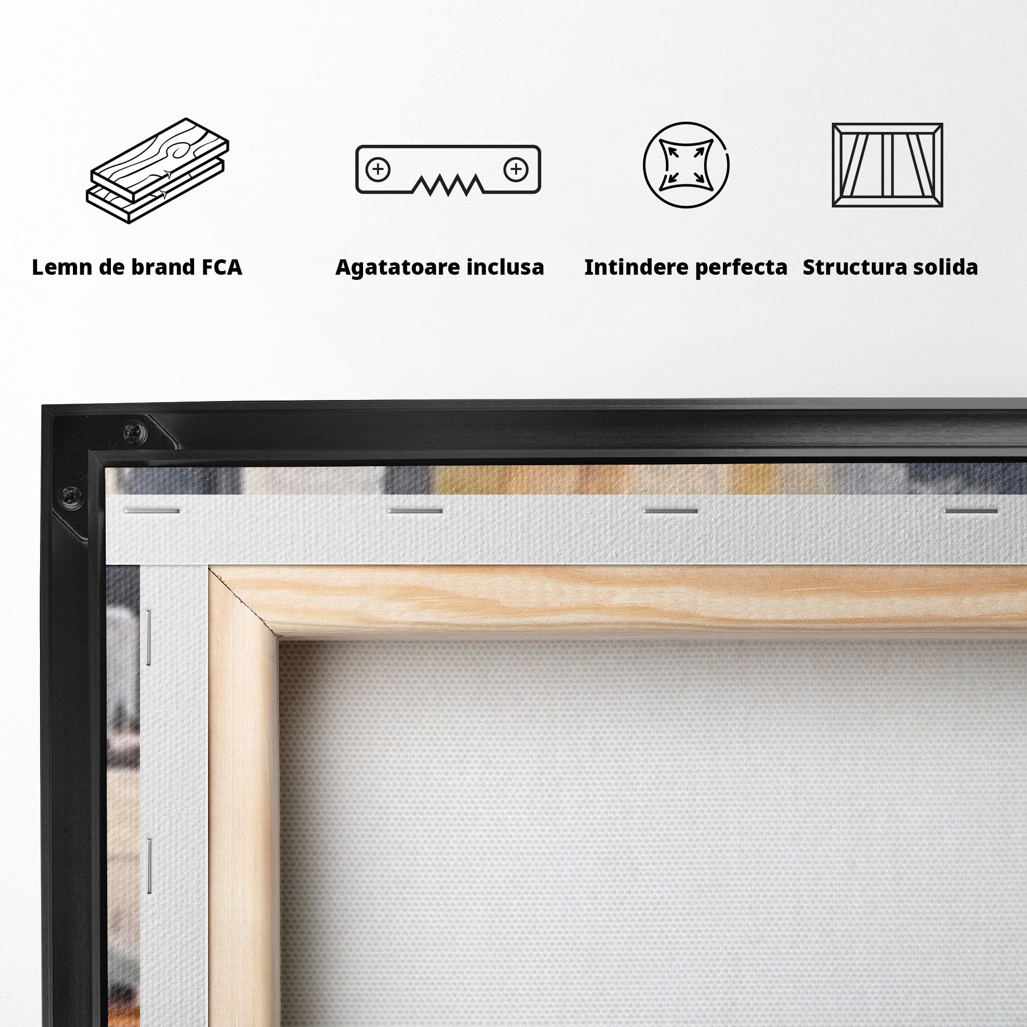 Set 2 Tablouri Canvas Premium LuxCanva® A2-1386, The City, Living, Oras, Cladiri, Reflexie, Dormitor, Culori Vibrante