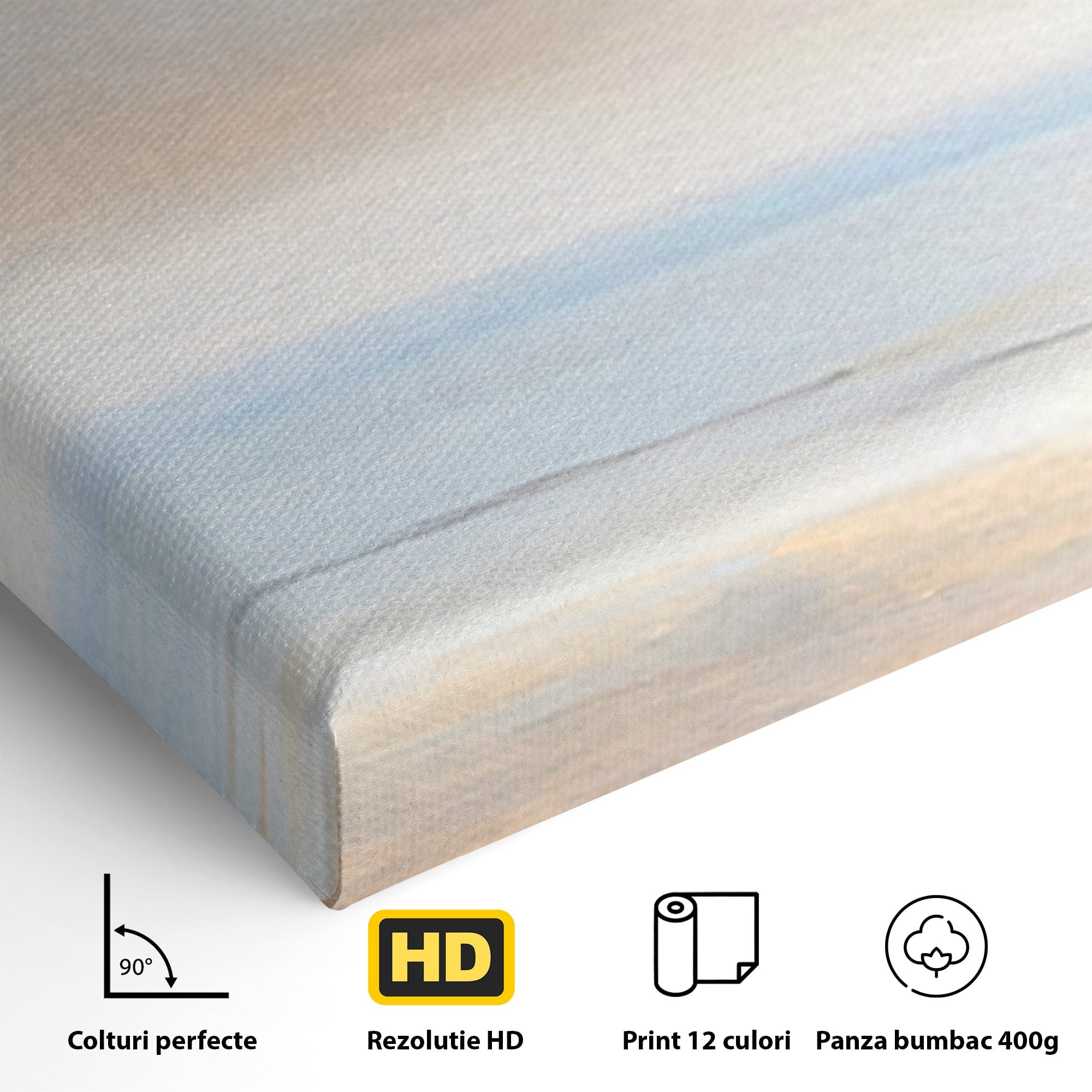 Set 2 Tablouri Canvas Premium LuxCanva® A2-1580, Vibratia Valurilor, Dormitor, Mare, Plaja, Nisip, Decorativ, Living, Culori Vibrante