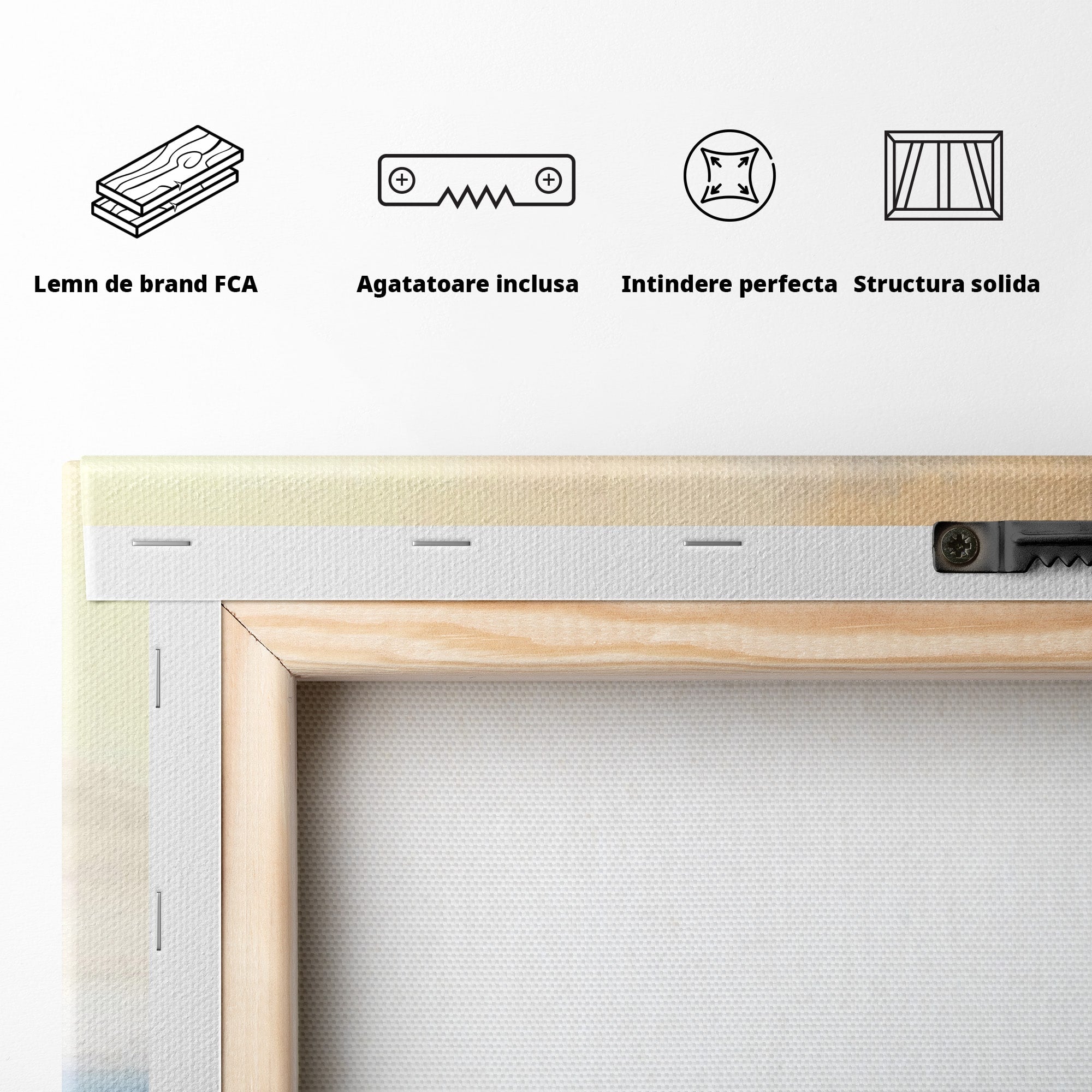 Set 2 Tablouri Canvas Premium LuxCanva® A2-1580, Vibratia Valurilor, Dormitor, Mare, Plaja, Nisip, Decorativ, Living, Culori Vibrante