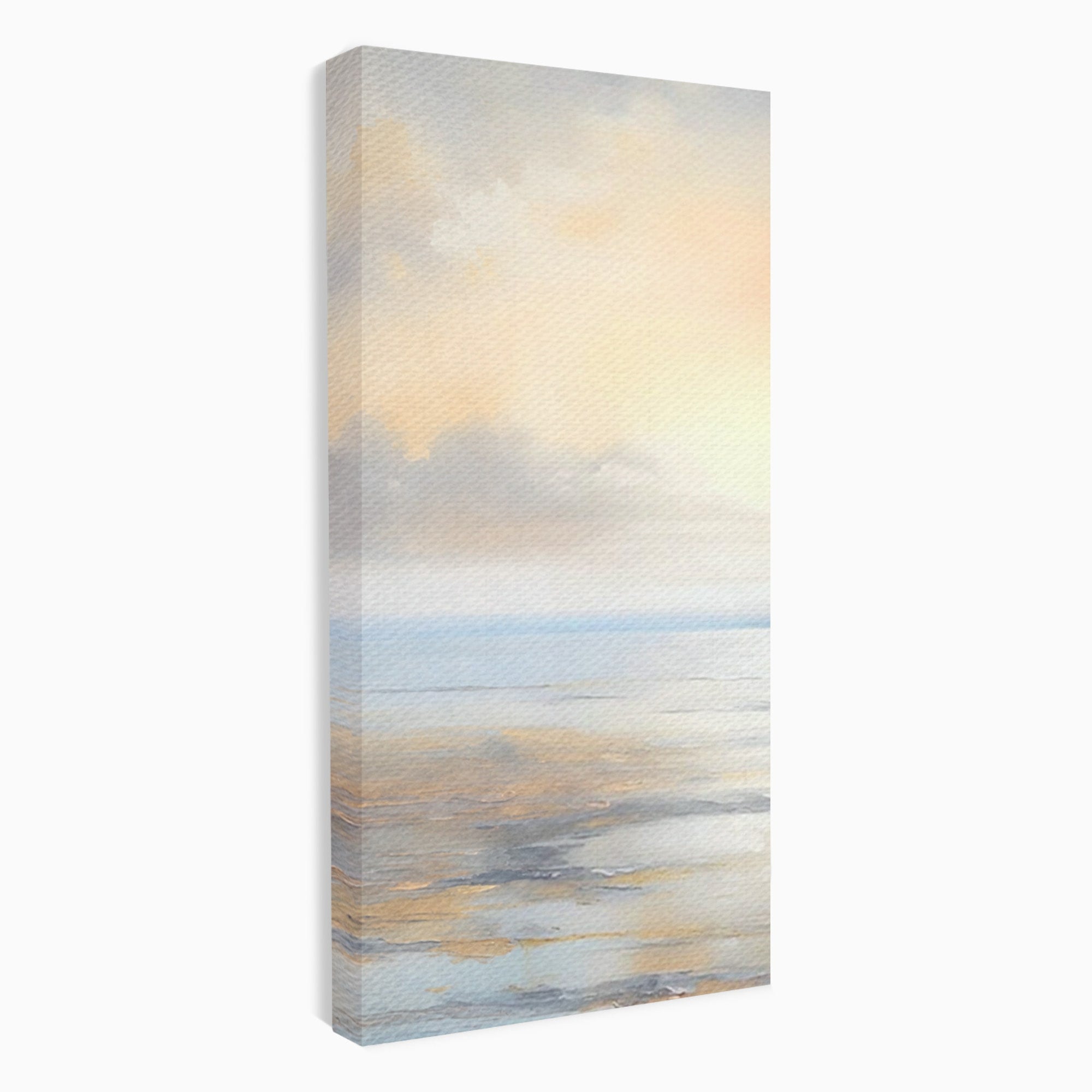 Set 2 Tablouri Canvas Premium LuxCanva® A2-1580, Vibratia Valurilor, Dormitor, Mare, Plaja, Nisip, Decorativ, Living, Culori Vibrante