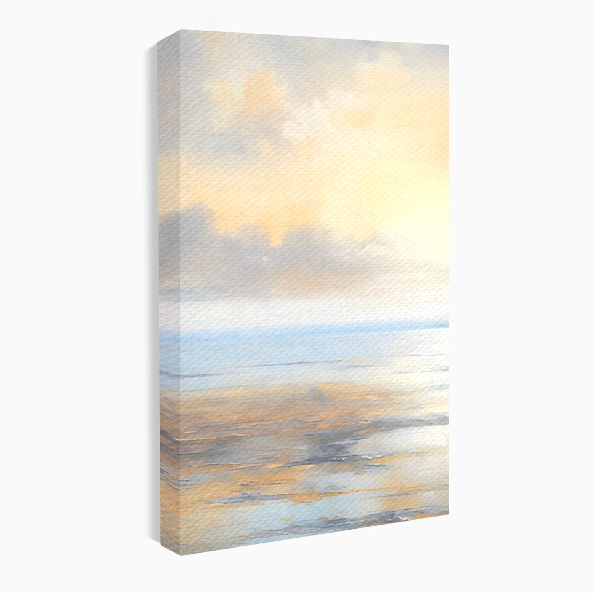 Set 2 Tablouri Canvas Premium LuxCanva® A2-1580, Vibratia Valurilor, Dormitor, Mare, Plaja, Nisip, Decorativ, Living, Culori Vibrante