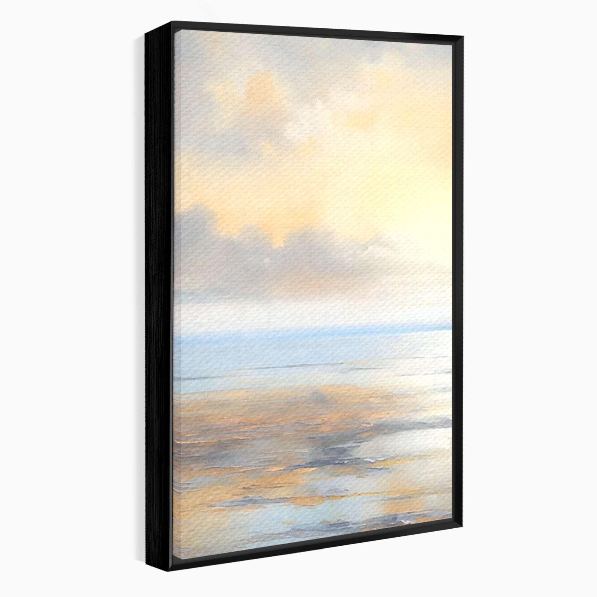 Set 2 Tablouri Canvas Premium LuxCanva® A2-1580, Vibratia Valurilor, Dormitor, Mare, Plaja, Nisip, Decorativ, Living, Culori Vibrante