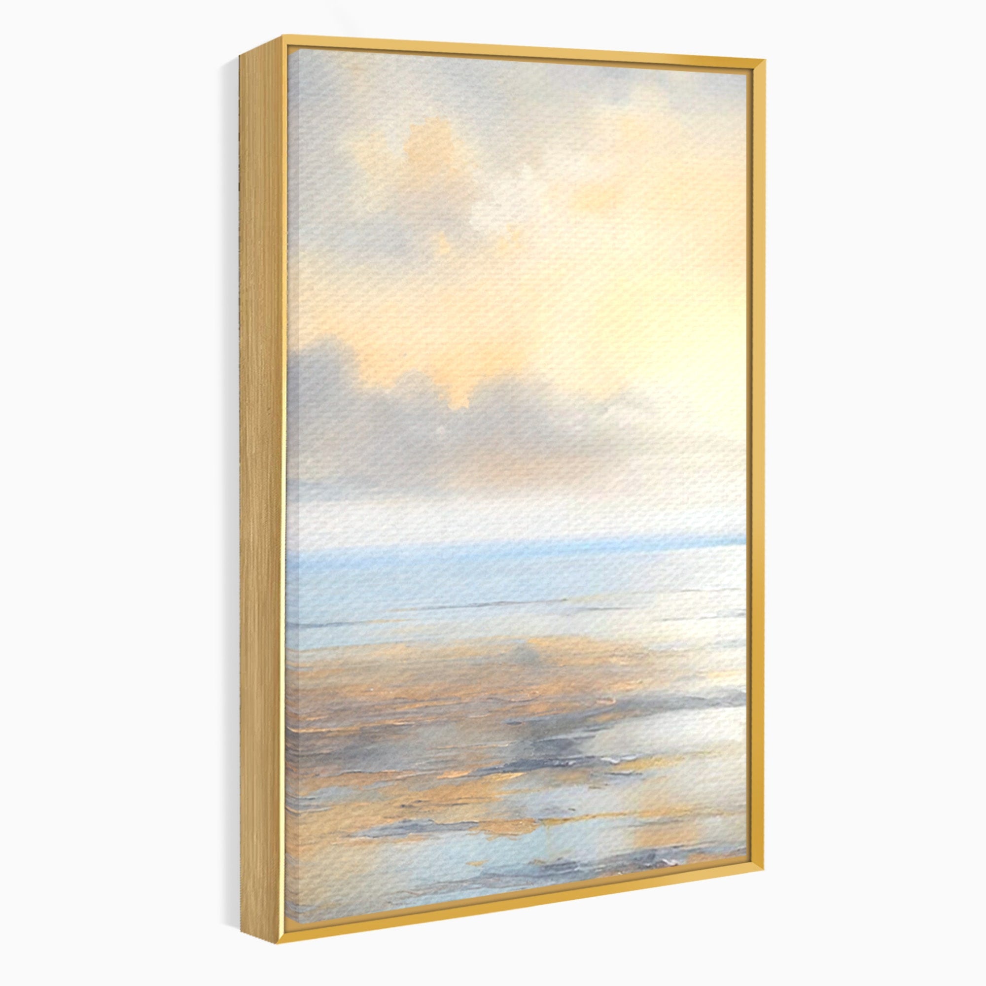 Set 2 Tablouri Canvas Premium LuxCanva® A2-1580, Vibratia Valurilor, Dormitor, Mare, Plaja, Nisip, Decorativ, Living, Culori Vibrante