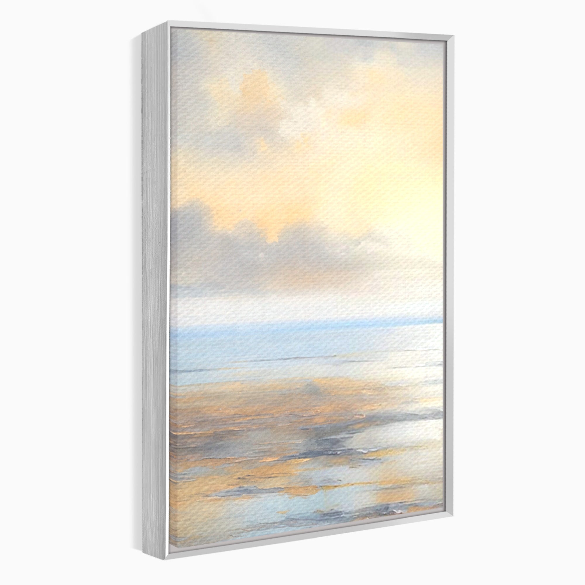 Set 2 Tablouri Canvas Premium LuxCanva® A2-1580, Vibratia Valurilor, Dormitor, Mare, Plaja, Nisip, Decorativ, Living, Culori Vibrante