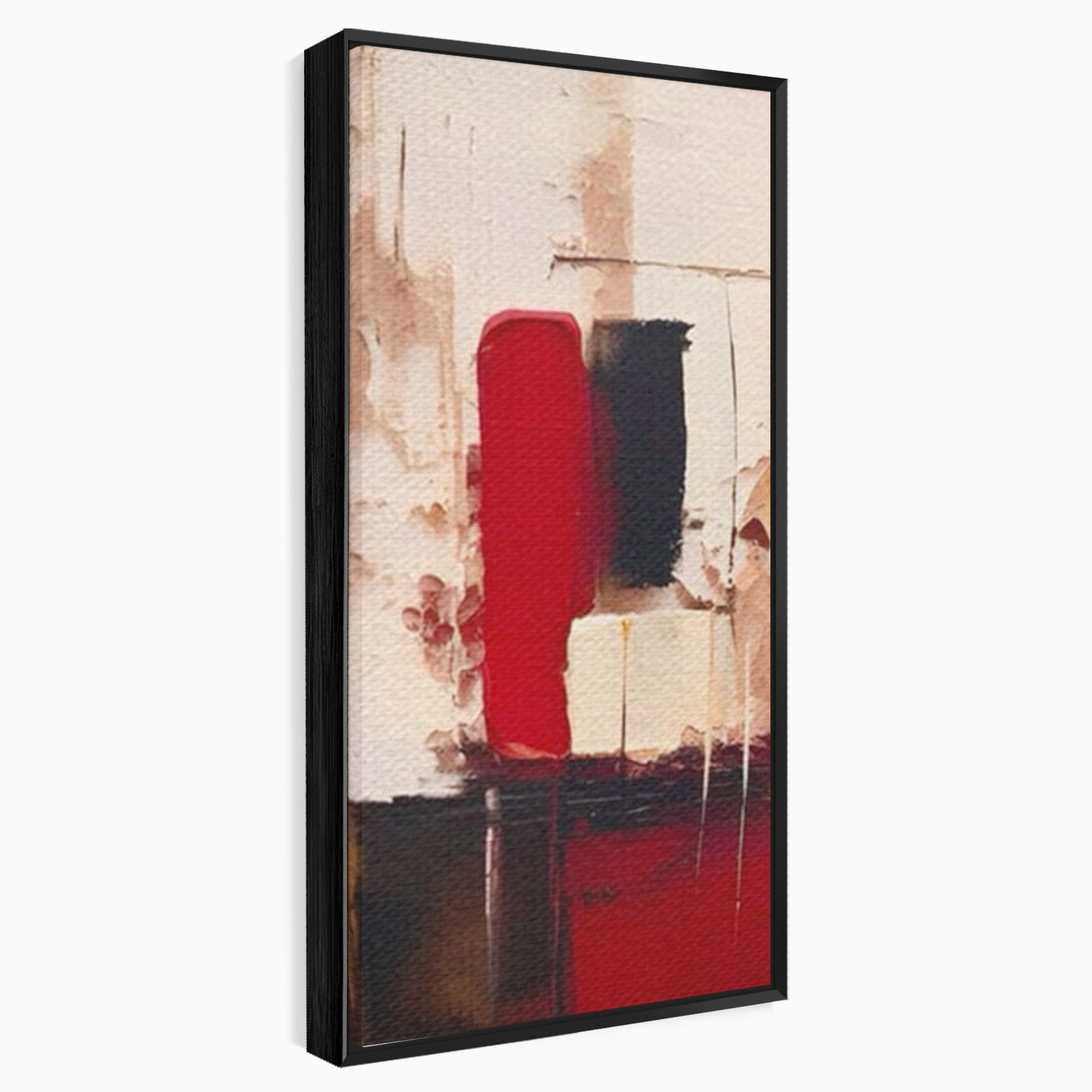 Set 2 Tablouri Canvas Premium LuxCanva® A2-1587, Red Squares, Room, Orizontal, Patrate, Decorativ, Abstract, Living, Culori Vibrante
