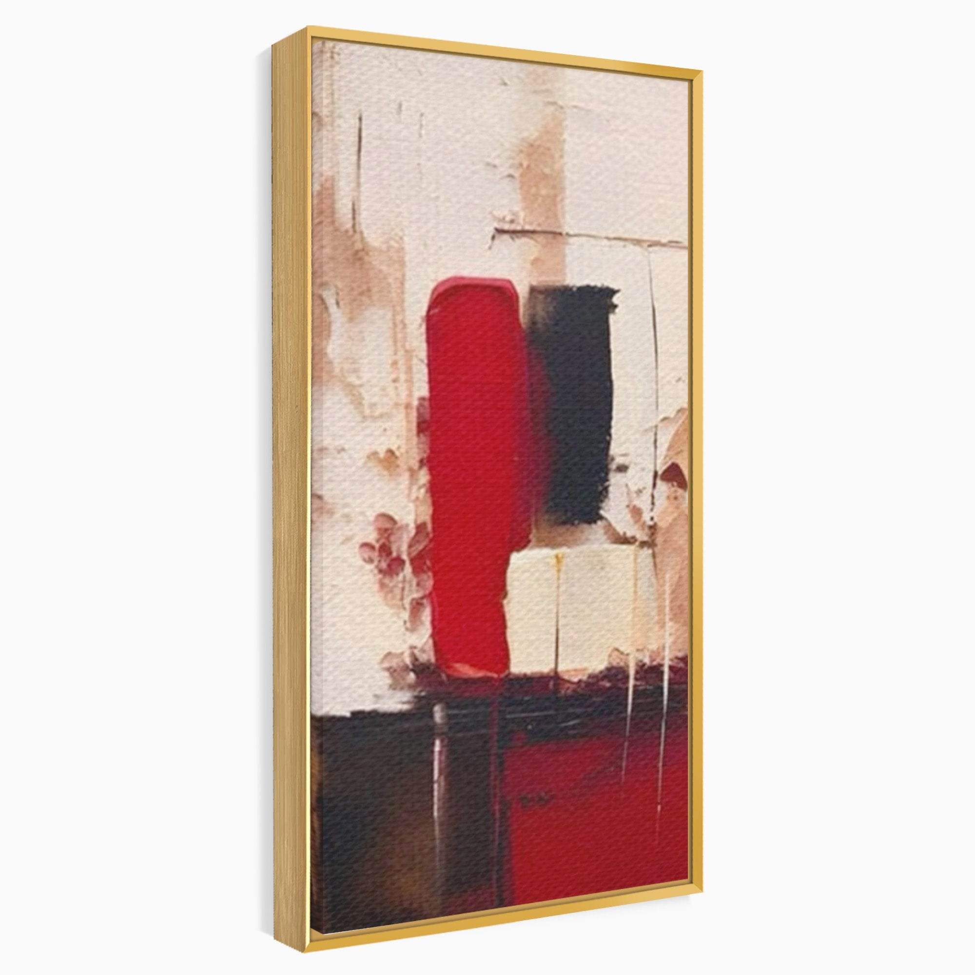 Set 2 Tablouri Canvas Premium LuxCanva® A2-1587, Red Squares, Room, Orizontal, Patrate, Decorativ, Abstract, Living, Culori Vibrante