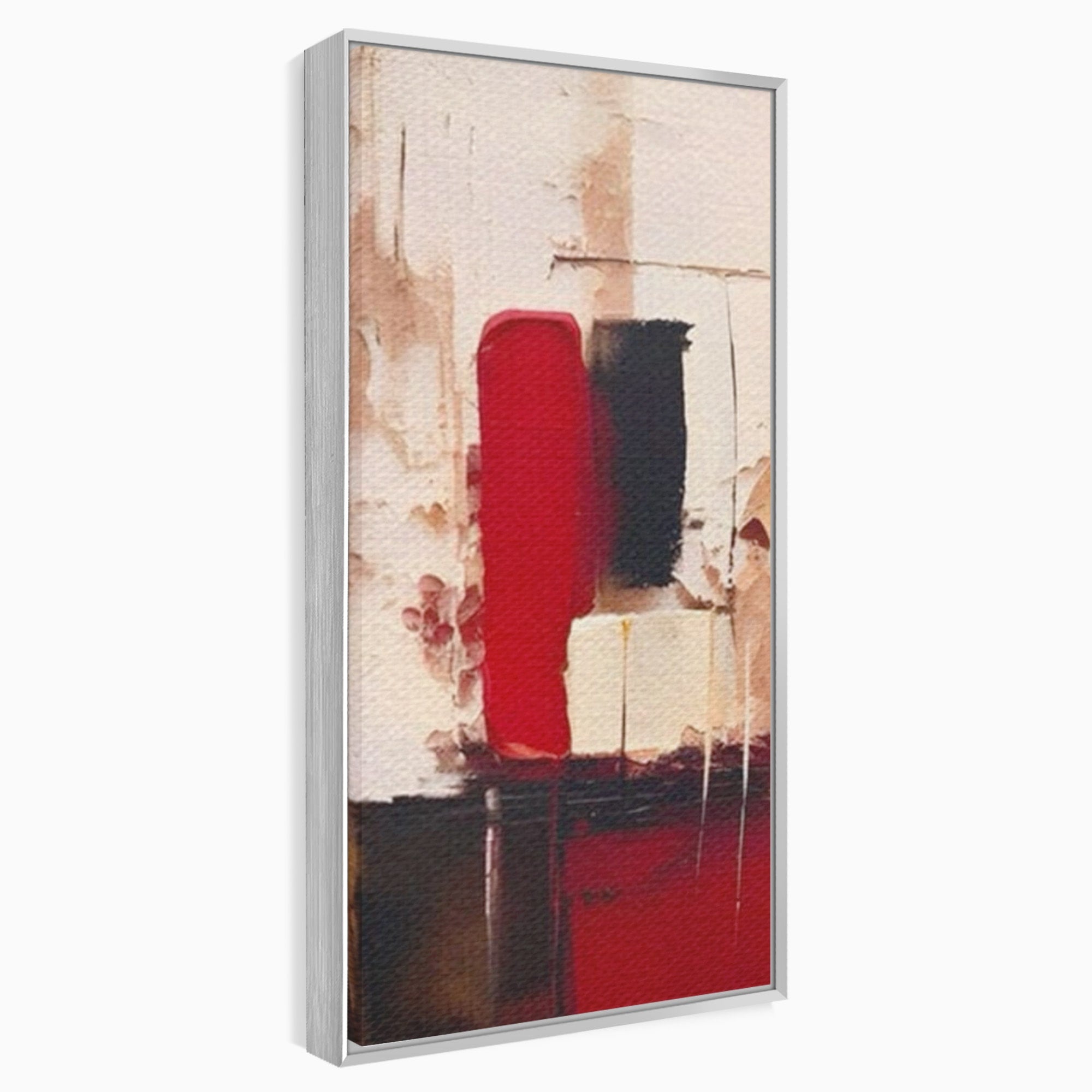 Set 2 Tablouri Canvas Premium LuxCanva® A2-1587, Red Squares, Room, Orizontal, Patrate, Decorativ, Abstract, Living, Culori Vibrante