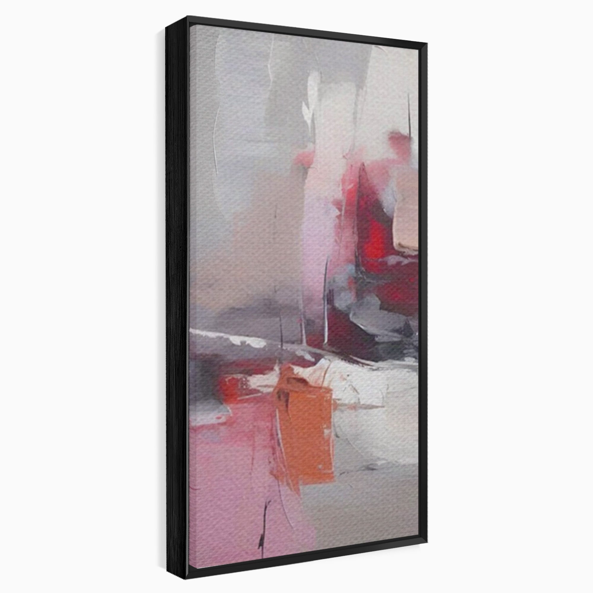 Set 2 Tablouri Canvas Premium LuxCanva® A2-1595, Transformare Graduala, Dormitor, Simfonie, Rosu, Contrast, Decorativ, Culori Vibrante
