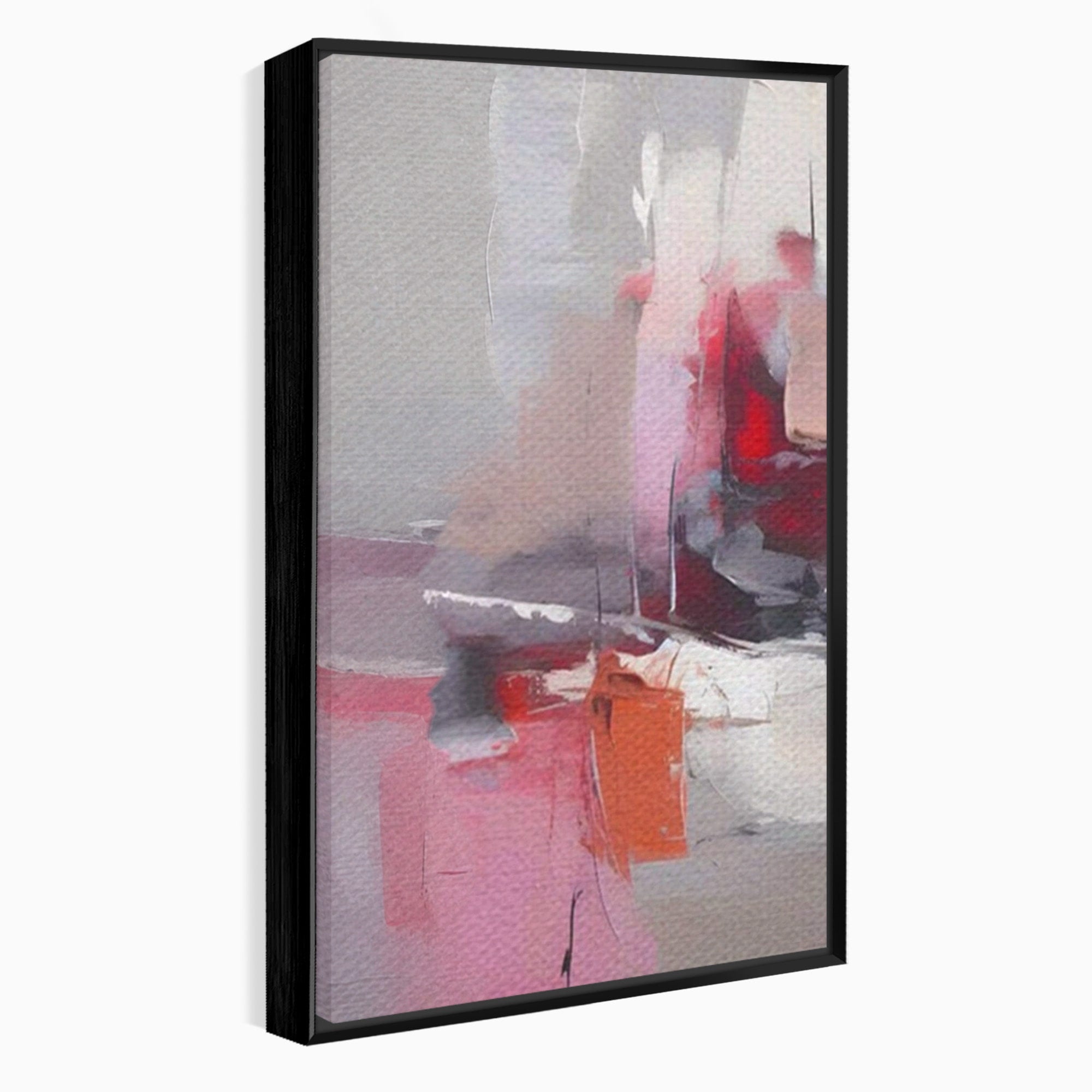 Set 2 Tablouri Canvas Premium LuxCanva® A2-1595, Transformare Graduala, Dormitor, Simfonie, Rosu, Contrast, Decorativ, Culori Vibrante