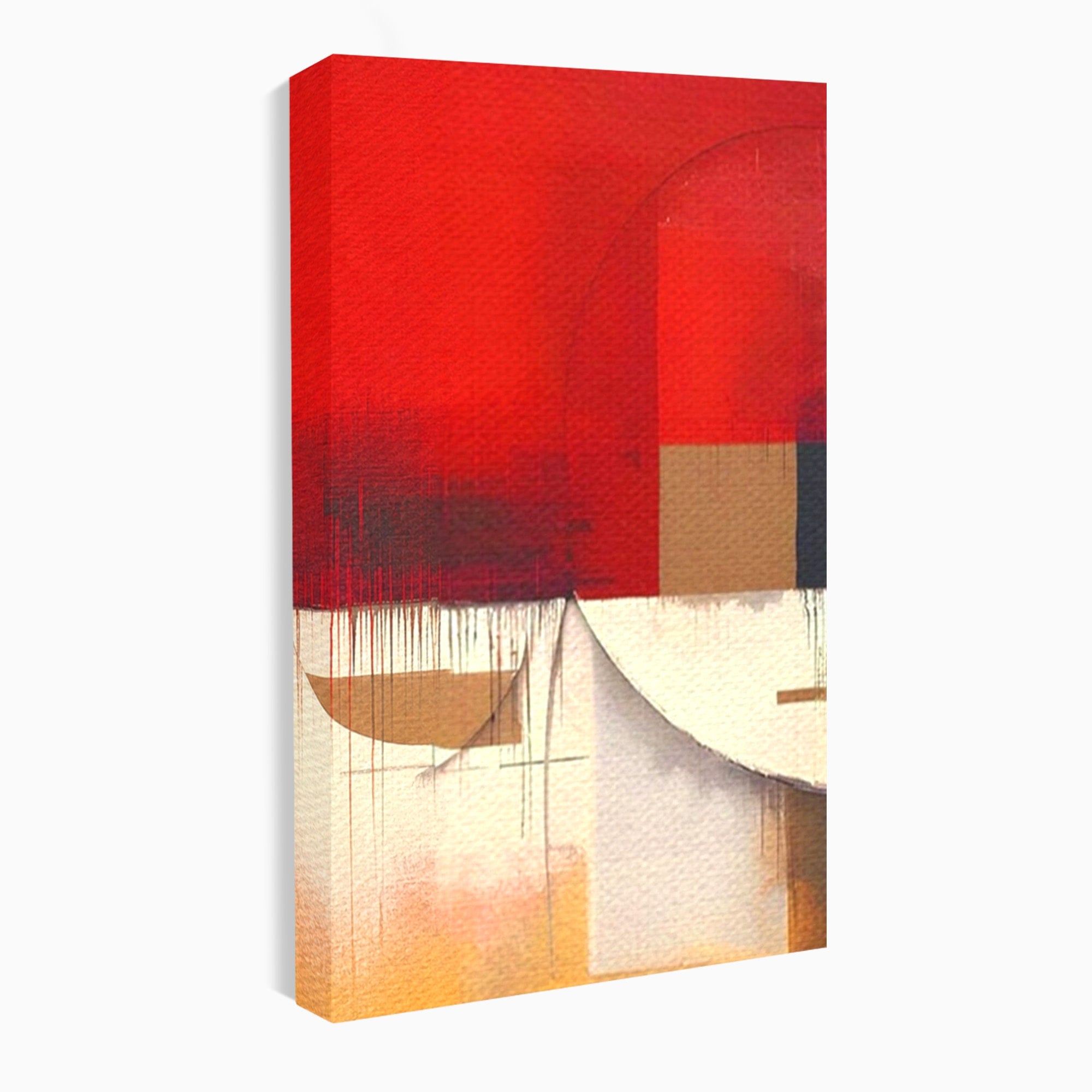Set 2 Tablouri Canvas Premium LuxCanva® A2-1601, Stare Abstracta, Room, Decorativ, Sentimente, Interpretare, Contraste, Living, Culori Vibrante
