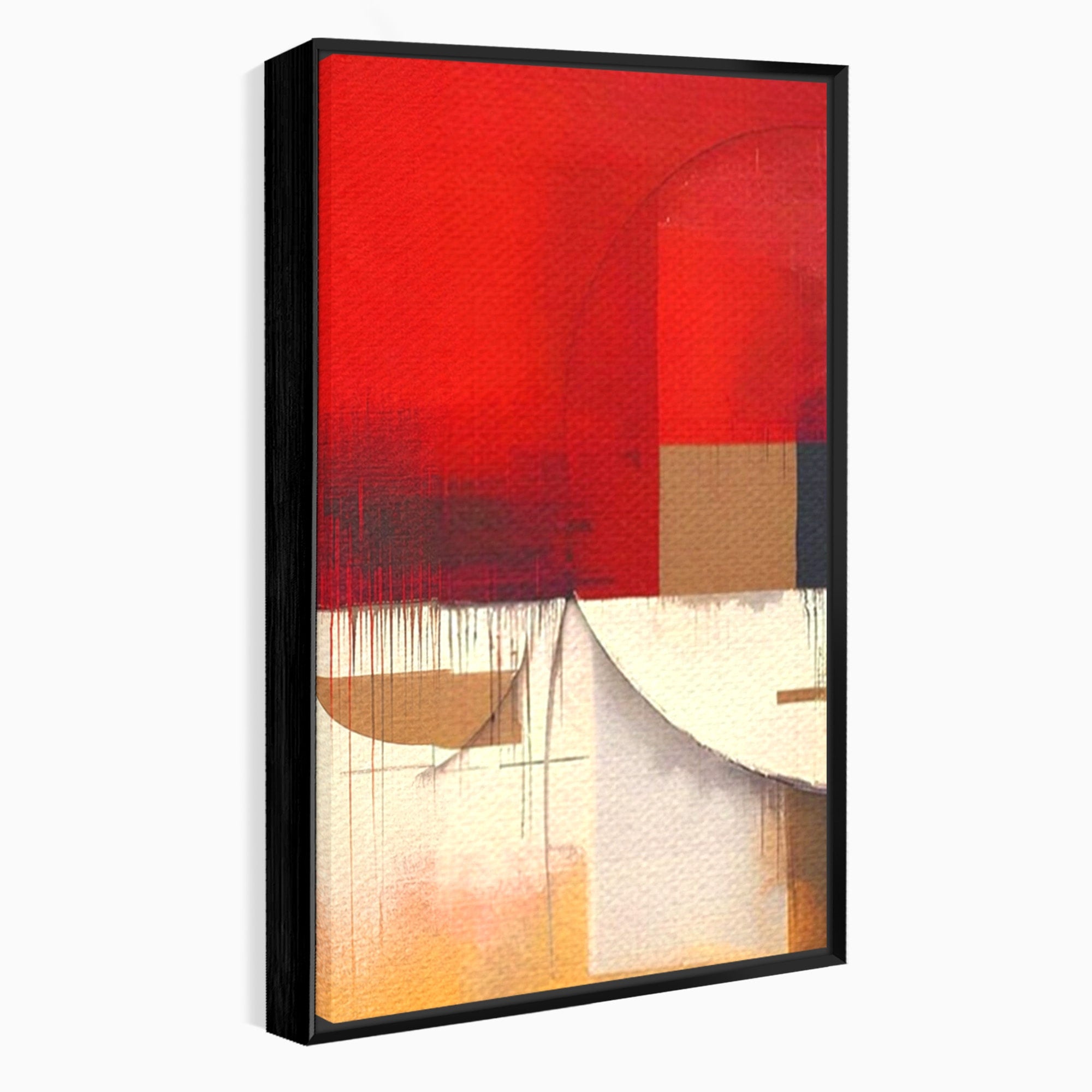 Set 2 Tablouri Canvas Premium LuxCanva® A2-1601, Stare Abstracta, Room, Decorativ, Sentimente, Interpretare, Contraste, Living, Culori Vibrante