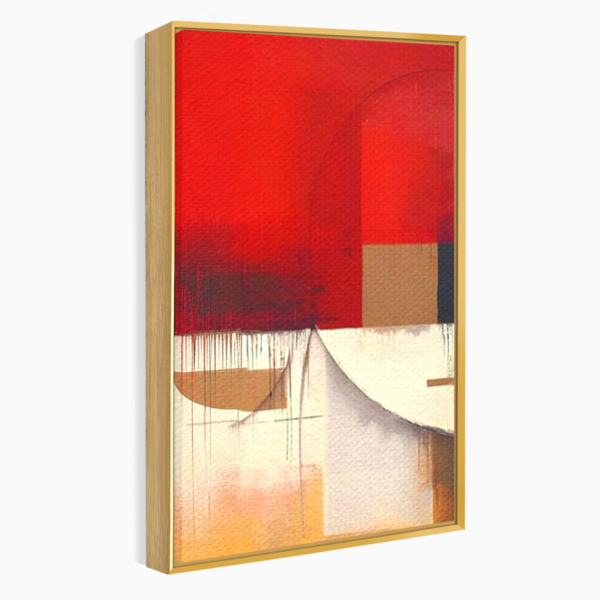 Set 2 Tablouri Canvas Premium LuxCanva® A2-1601, Stare Abstracta, Room, Decorativ, Sentimente, Interpretare, Contraste, Living, Culori Vibrante