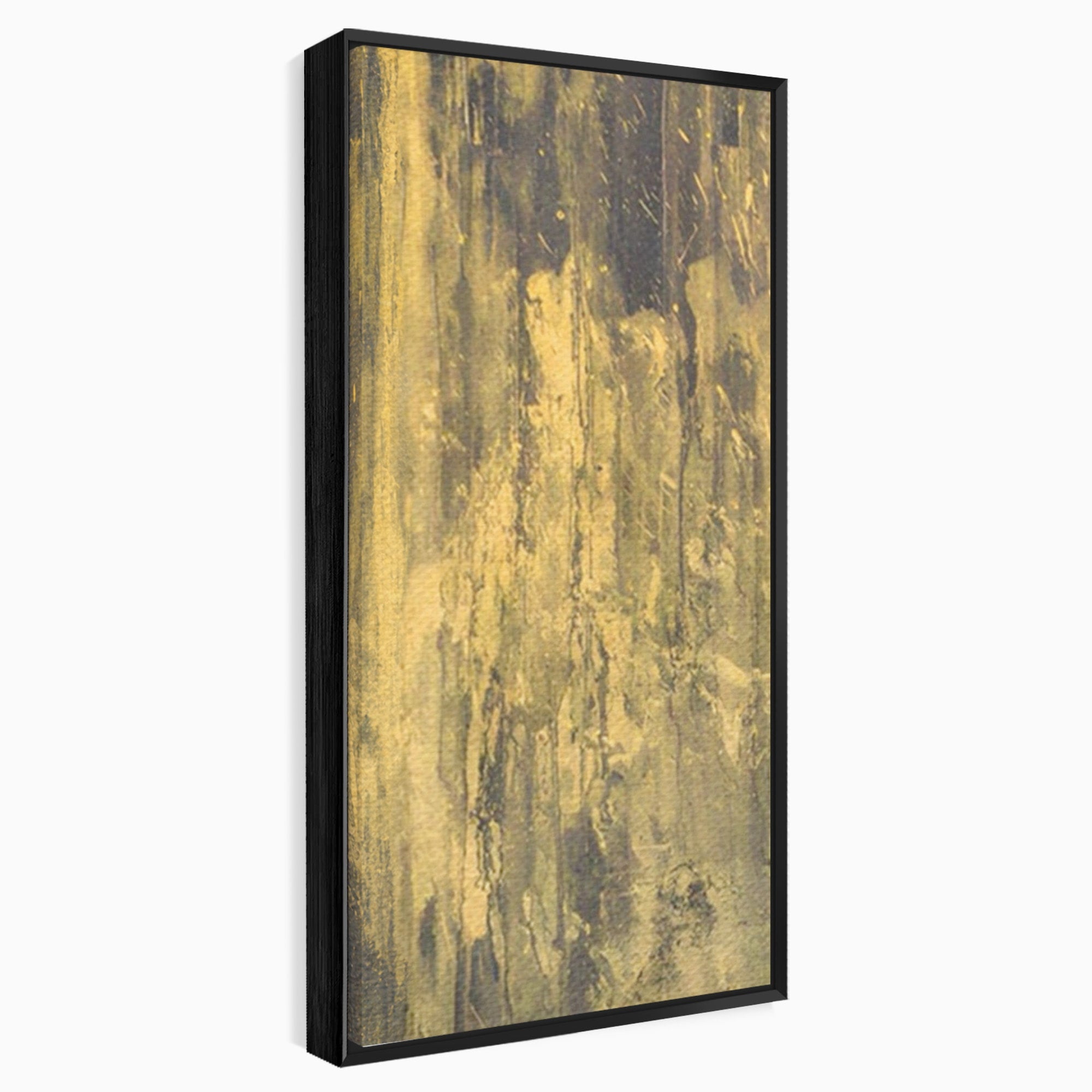 Set 2 Tablouri Canvas Premium LuxCanva® A2-1606, Vibratie Gold, Living, Abstract, Decorativ, Auriu, Dormitor, Culori Vibrante