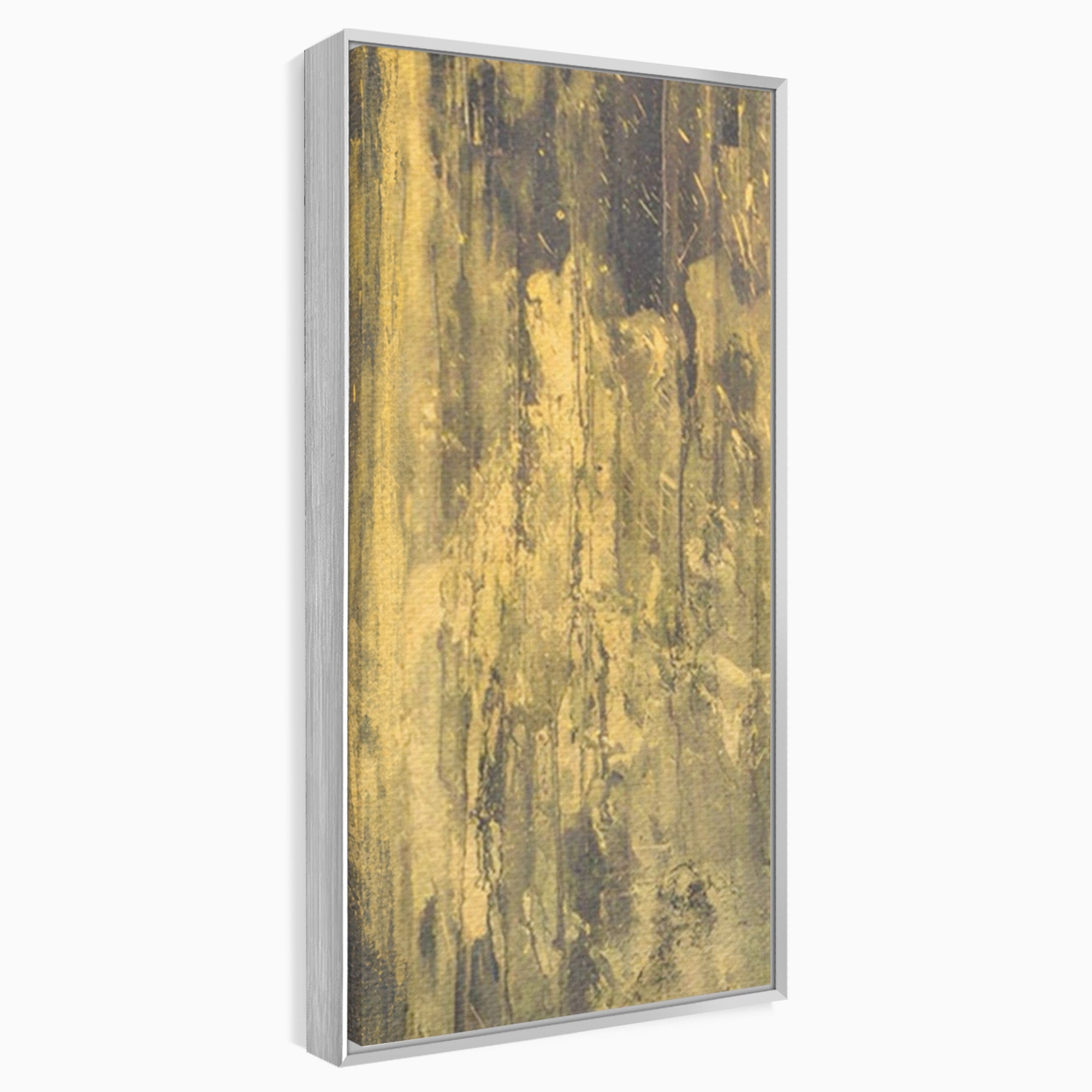 Set 2 Tablouri Canvas Premium LuxCanva® A2-1606, Vibratie Gold, Living, Abstract, Decorativ, Auriu, Dormitor, Culori Vibrante