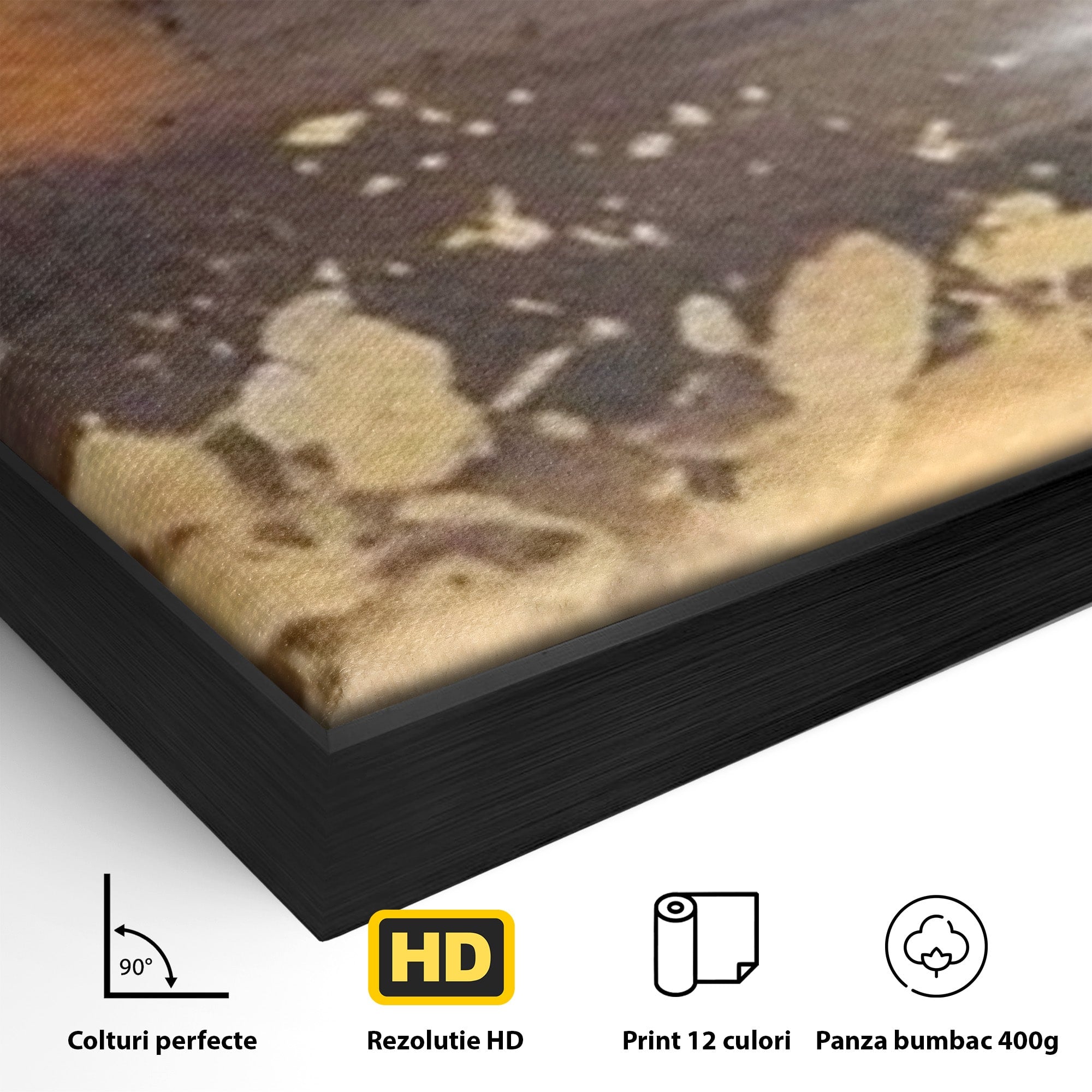 Set 2 Tablouri Canvas Premium LuxCanva® A2-1607, Infinit, Peisaj Abstract, Decorativ, Cosmos, Dormitor, Culori Vibrante