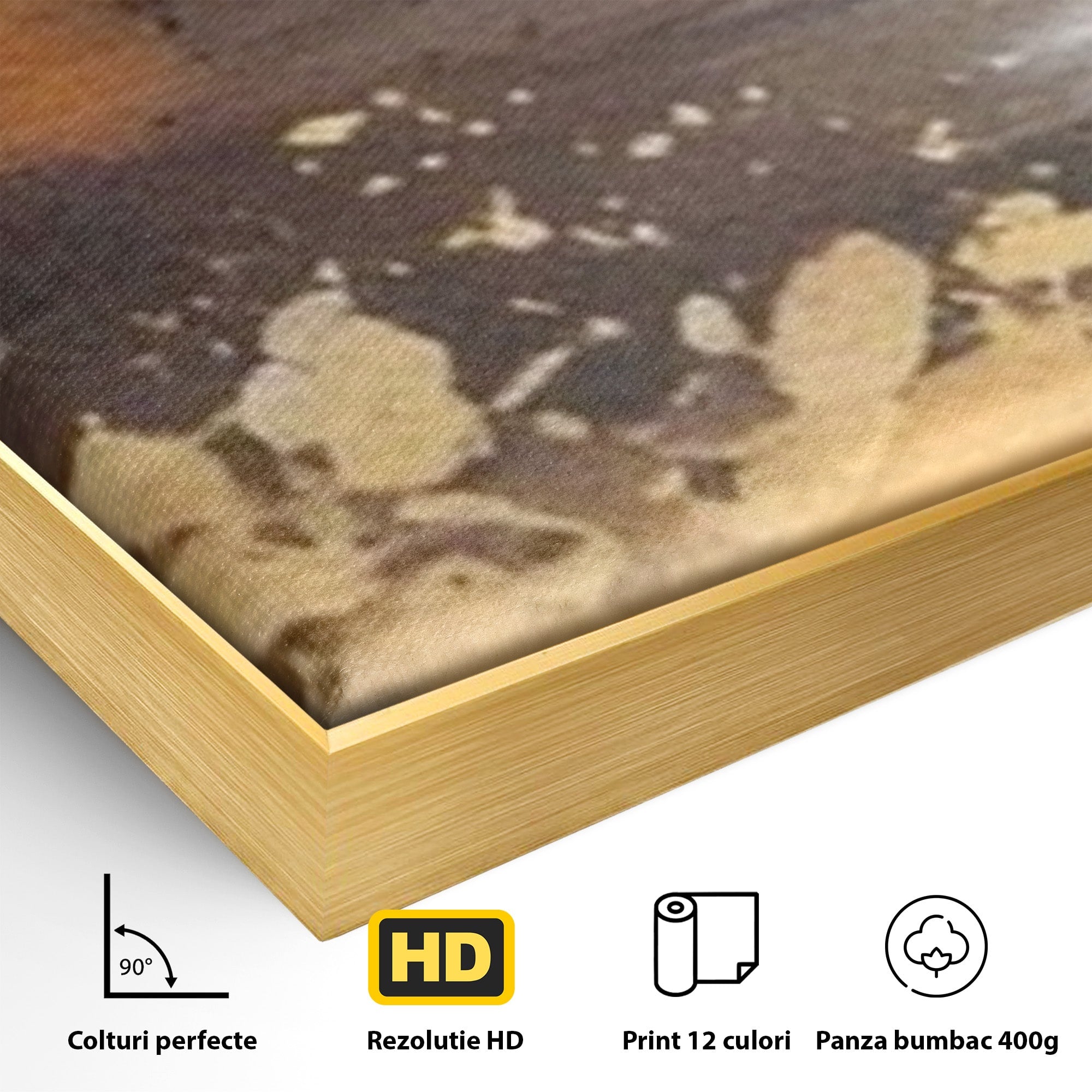 Set 2 Tablouri Canvas Premium LuxCanva® A2-1607, Infinit, Peisaj Abstract, Decorativ, Cosmos, Dormitor, Culori Vibrante