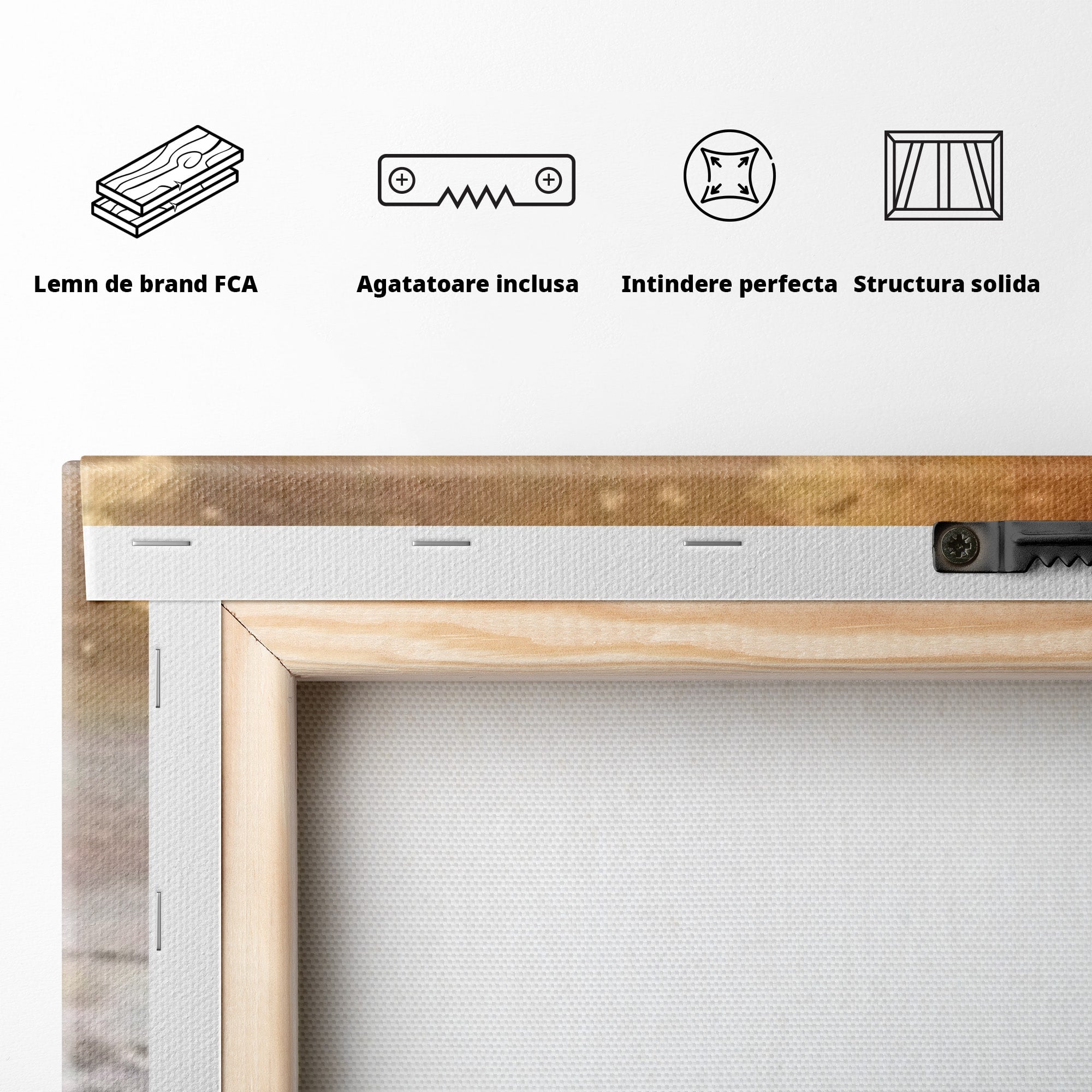 Set 2 Tablouri Canvas Premium LuxCanva® A2-1607, Infinit, Peisaj Abstract, Decorativ, Cosmos, Dormitor, Culori Vibrante