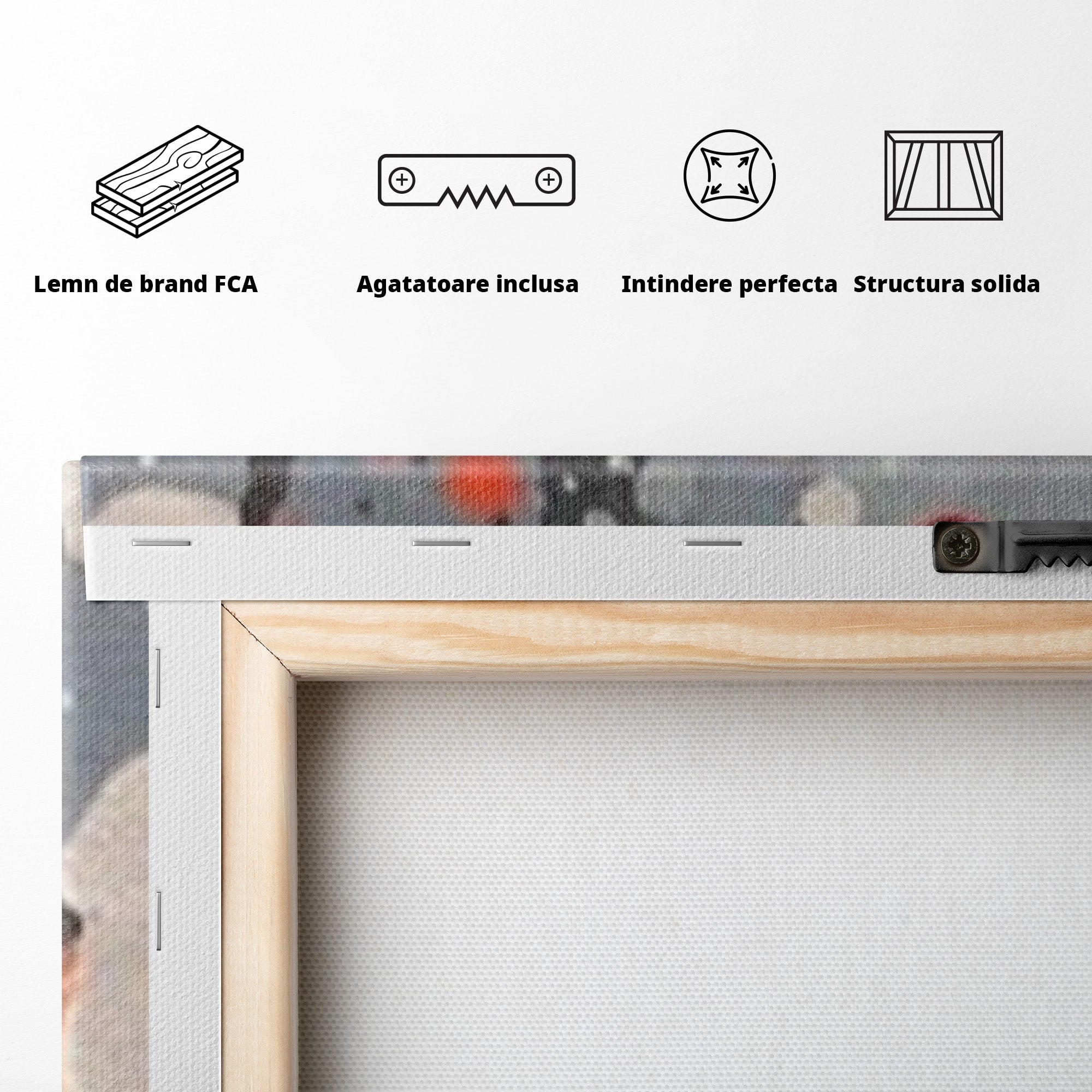 Set 2 Tablouri Canvas Premium LuxCanva® A2-1629, Minimal Flowers, Living, Flori, Natura, Decorativ, Dormitor, Culori Vibrante
