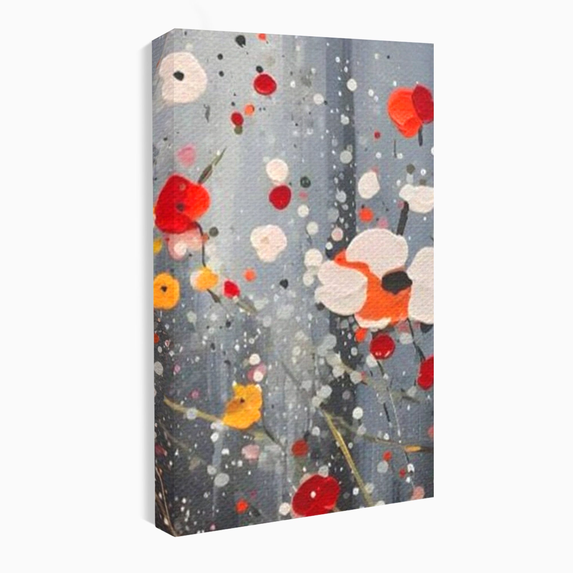 Set 2 Tablouri Canvas Premium LuxCanva® A2-1629, Minimal Flowers, Living, Flori, Natura, Decorativ, Dormitor, Culori Vibrante
