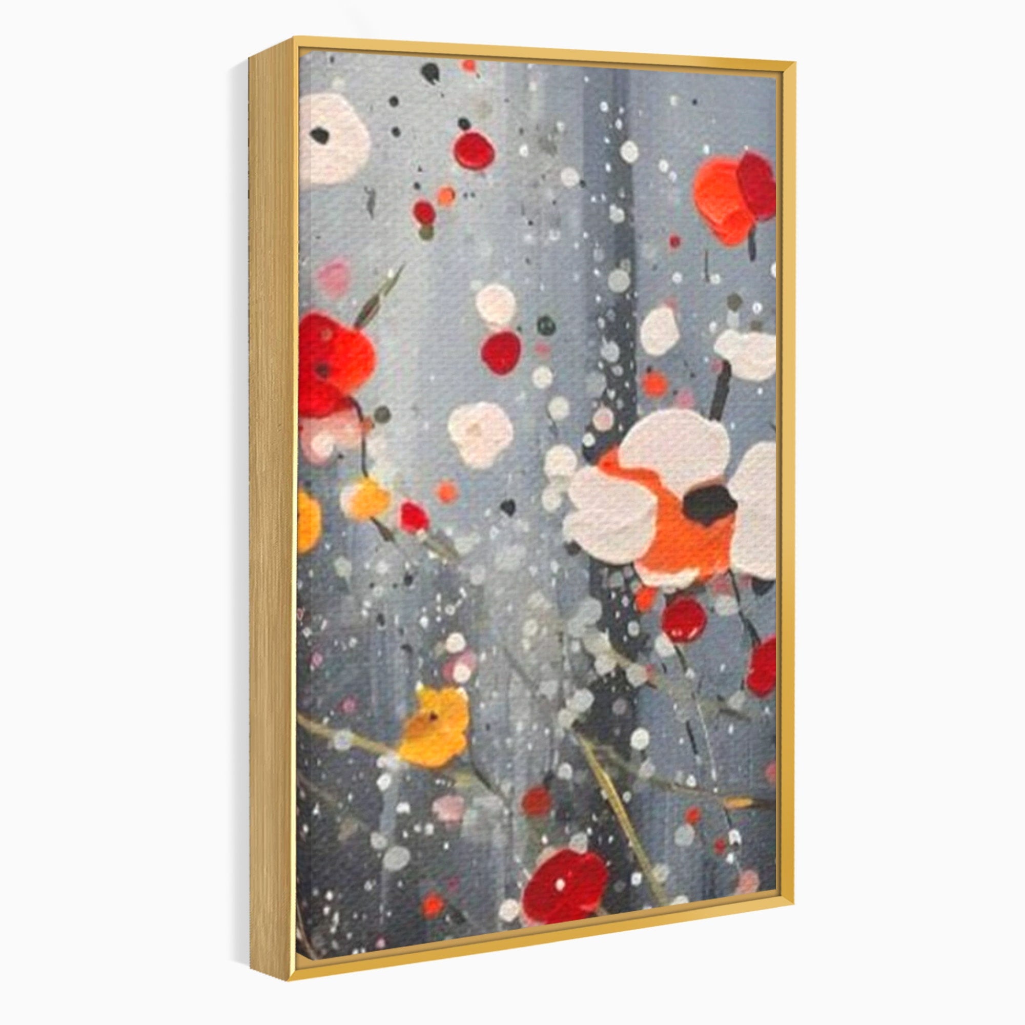 Set 2 Tablouri Canvas Premium LuxCanva® A2-1629, Minimal Flowers, Living, Flori, Natura, Decorativ, Dormitor, Culori Vibrante