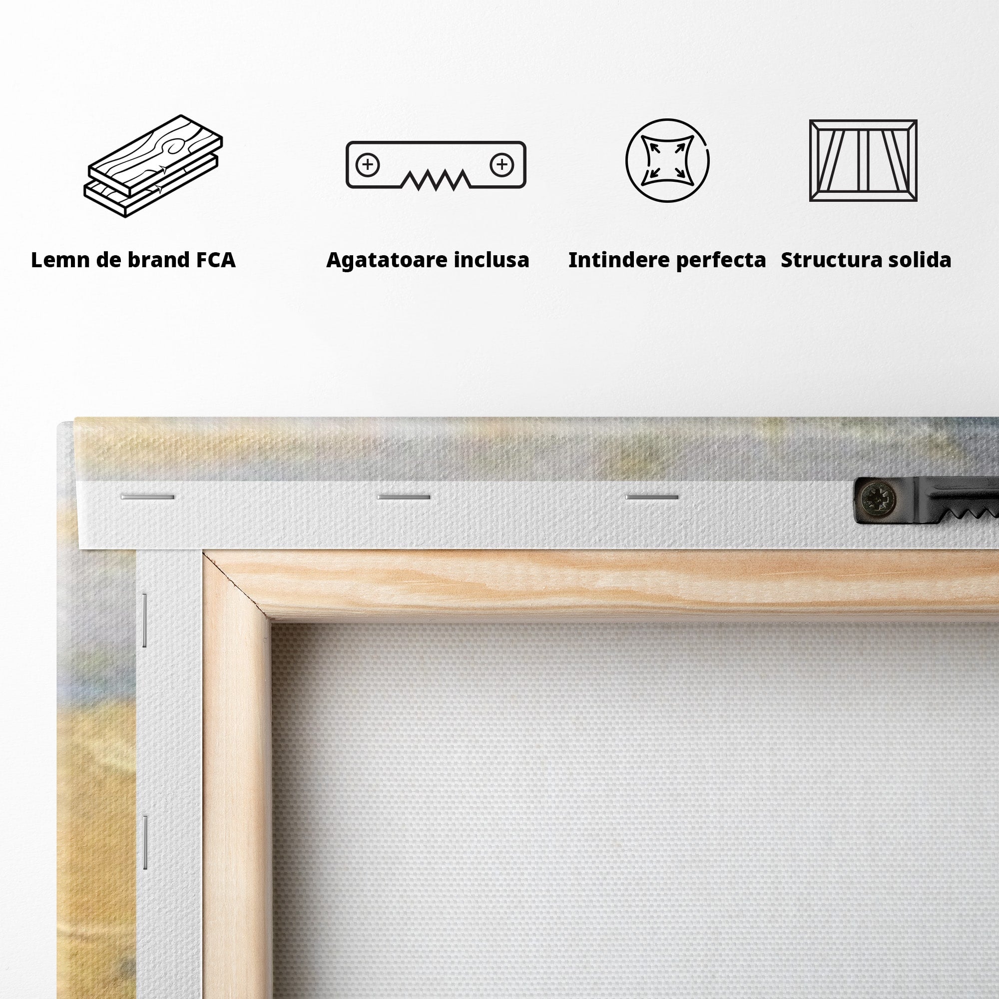Set 2 Tablouri Canvas Premium LuxCanva® A2-1637, Adancul Marii, Room, Abstract, Plaja, Dormitor, Culori Vibrante