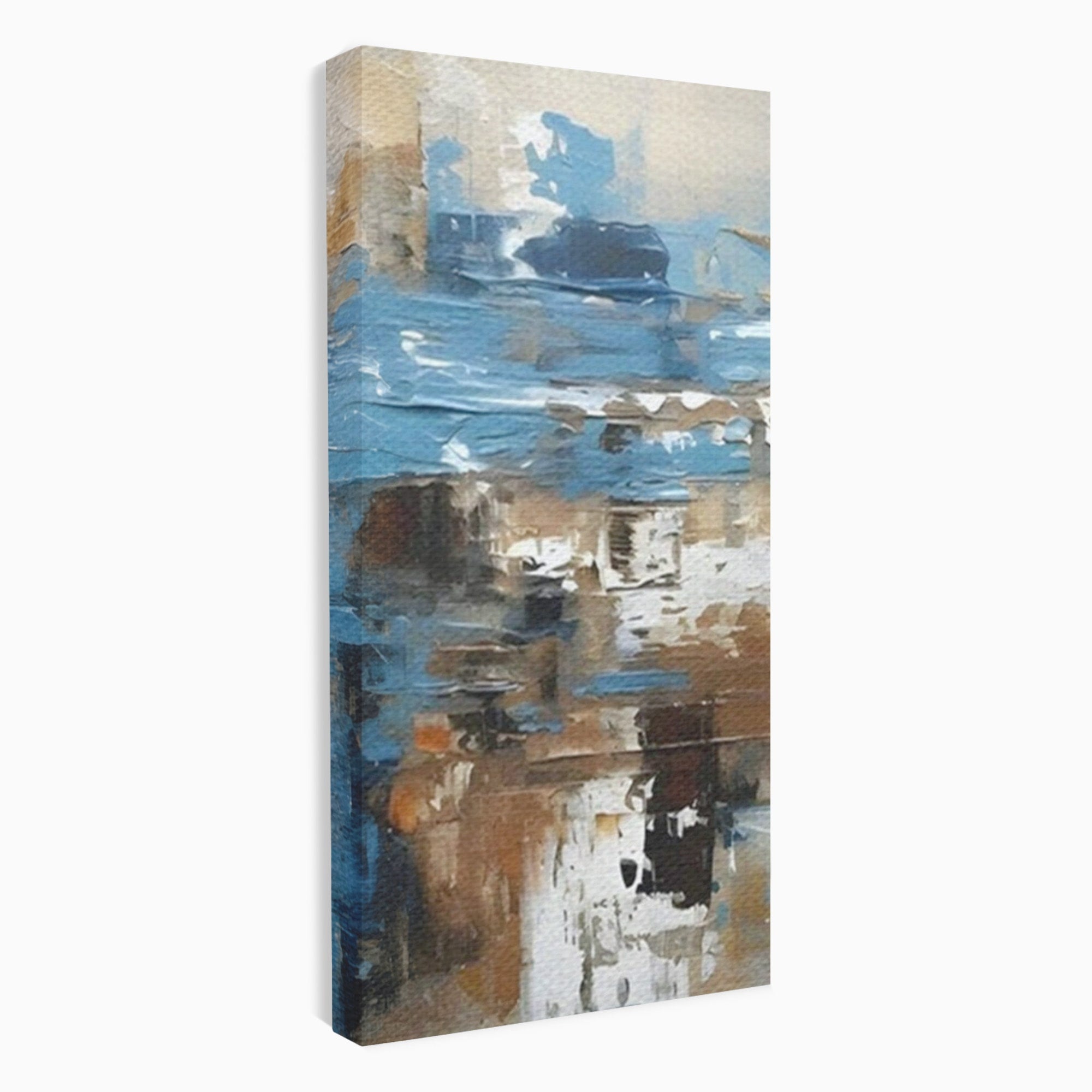 Set 2 Tablouri Canvas Premium LuxCanva® A2-1650, Painting Brown, Room, Decorativ, Cromatic, Abstract, Living, Culori Vibrante
