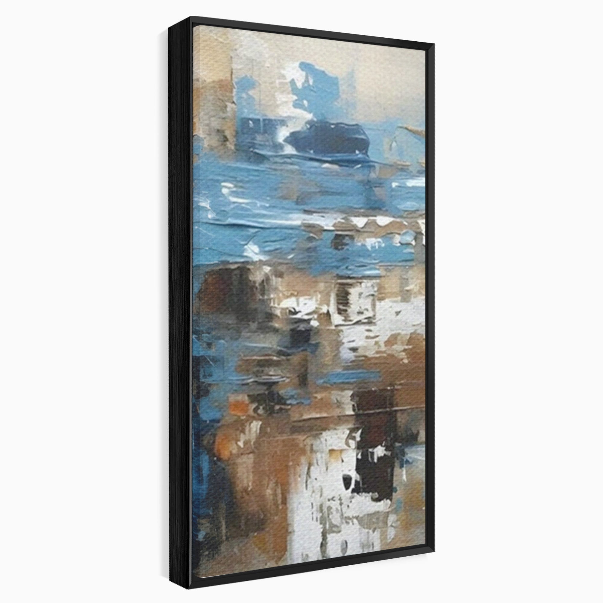 Set 2 Tablouri Canvas Premium LuxCanva® A2-1650, Painting Brown, Room, Decorativ, Cromatic, Abstract, Living, Culori Vibrante