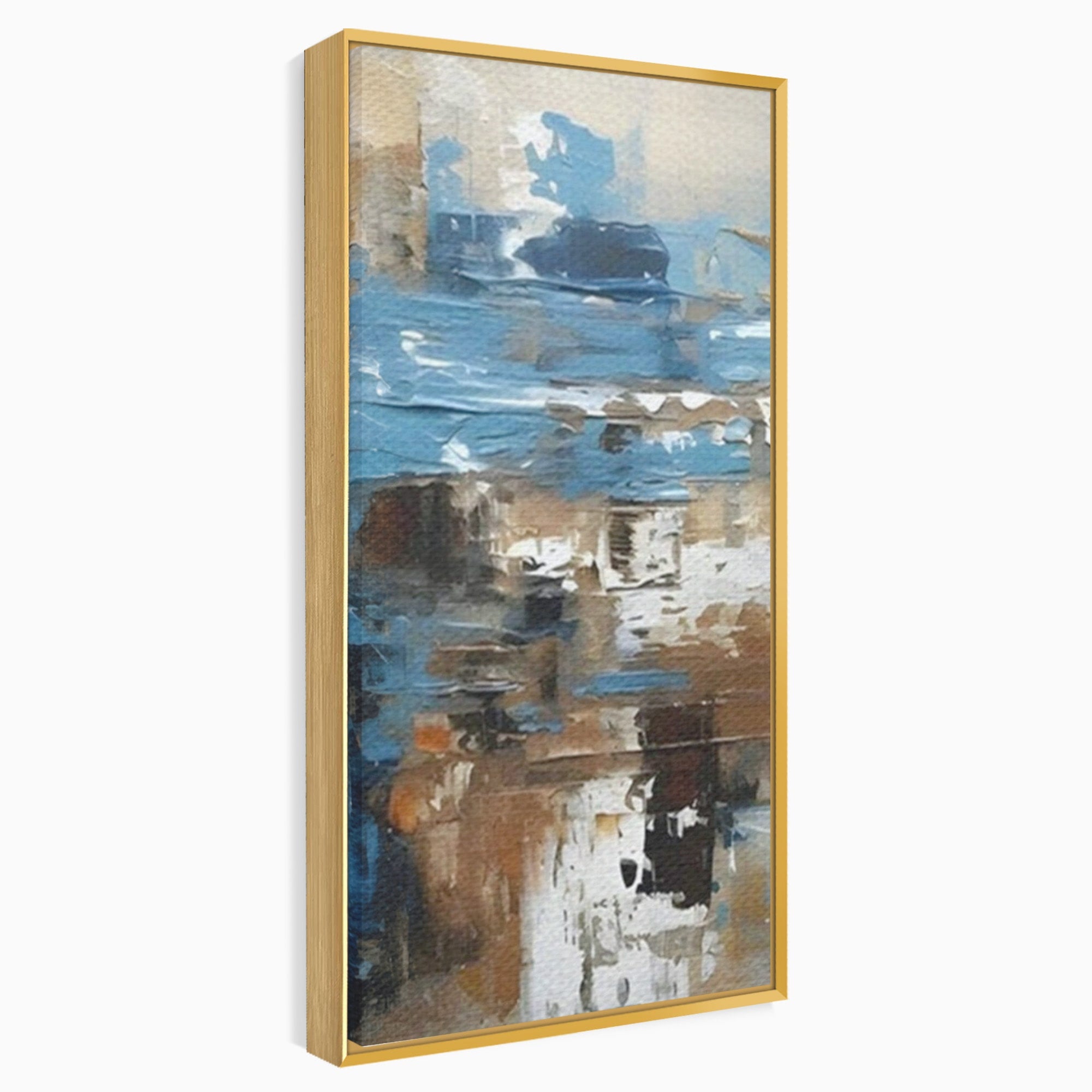 Set 2 Tablouri Canvas Premium LuxCanva® A2-1650, Painting Brown, Room, Decorativ, Cromatic, Abstract, Living, Culori Vibrante