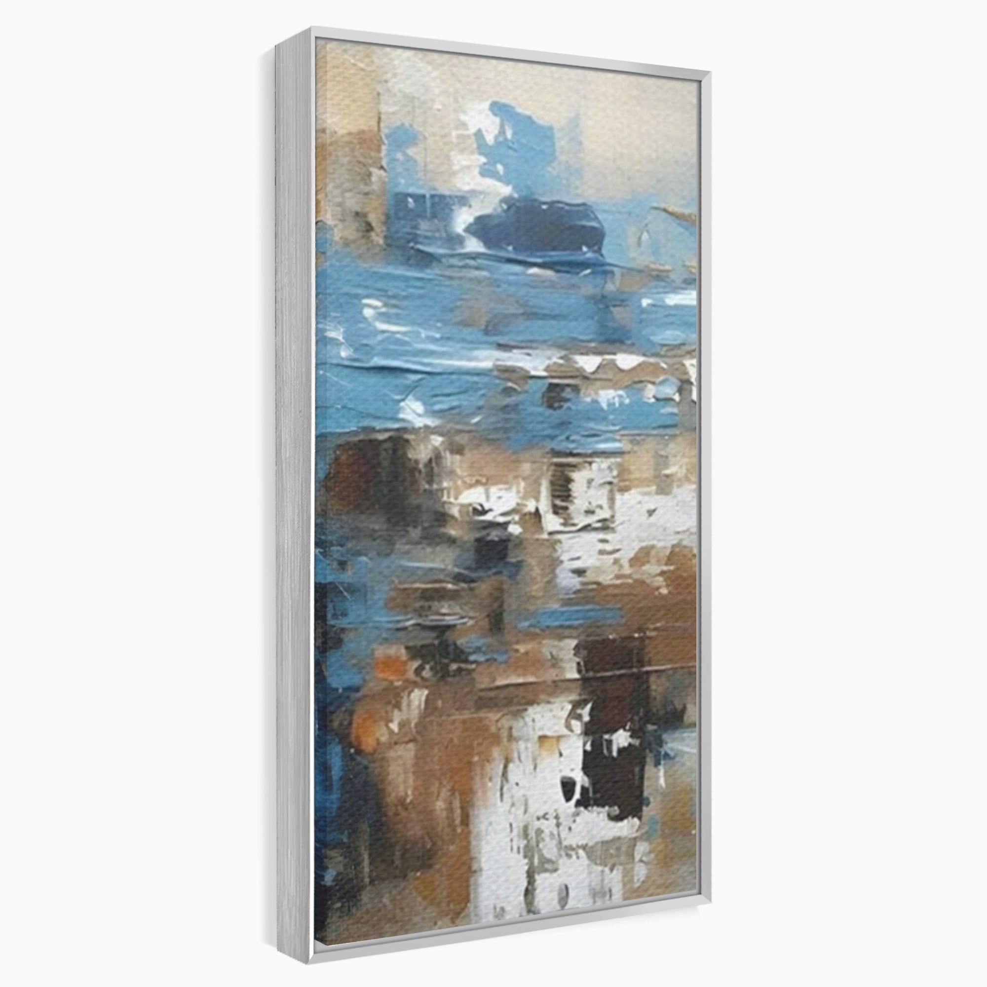 Set 2 Tablouri Canvas Premium LuxCanva® A2-1650, Painting Brown, Room, Decorativ, Cromatic, Abstract, Living, Culori Vibrante