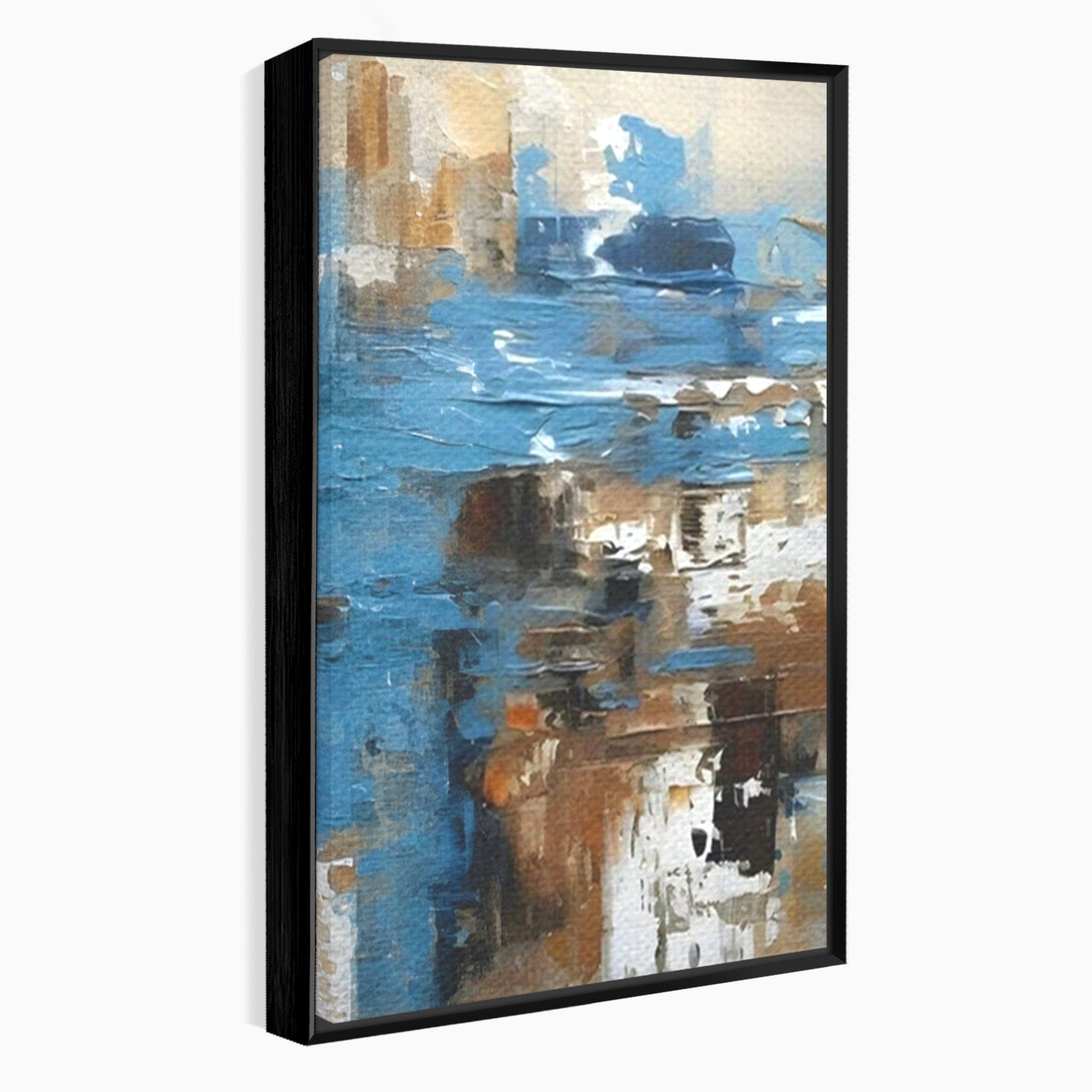 Set 2 Tablouri Canvas Premium LuxCanva® A2-1650, Painting Brown, Room, Decorativ, Cromatic, Abstract, Living, Culori Vibrante