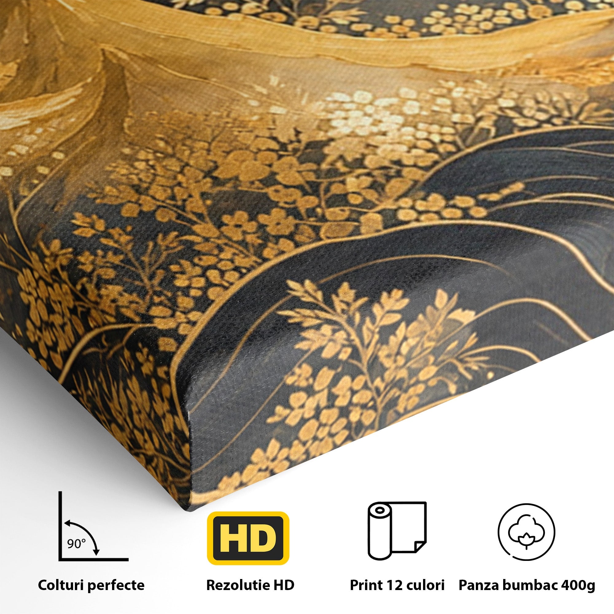 Set 2 Tablouri Canvas Premium LuxCanva® A2-1736, Luna Deasupra Muntilor, Luna, Munti, Peisaj, Noapte, Dormitor, Culori Vibrante