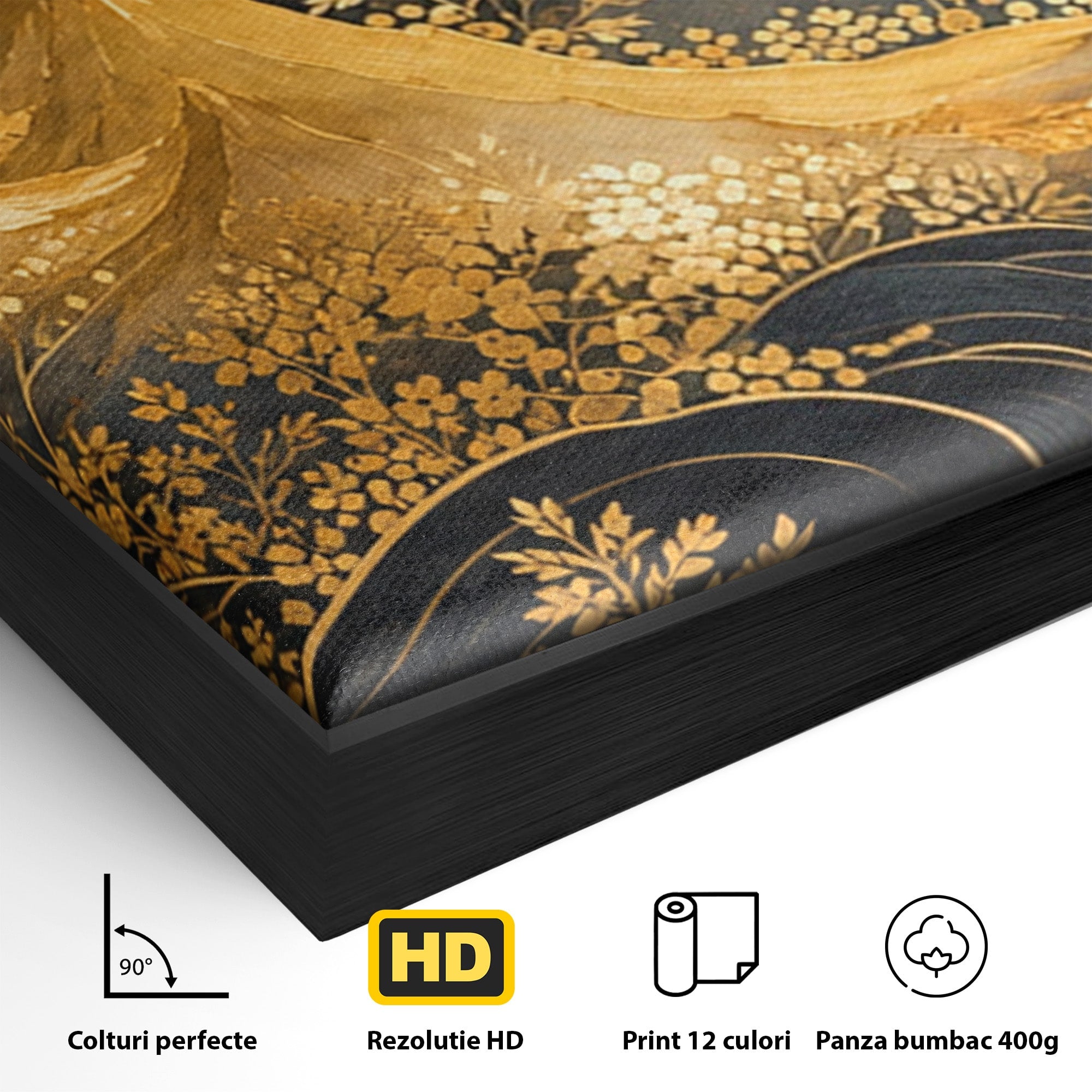Set 2 Tablouri Canvas Premium LuxCanva® A2-1736, Luna Deasupra Muntilor, Luna, Munti, Peisaj, Noapte, Dormitor, Culori Vibrante