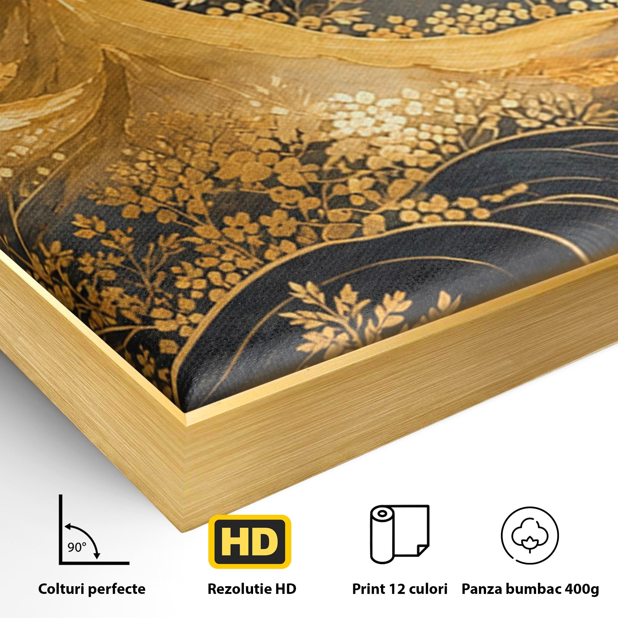 Set 2 Tablouri Canvas Premium LuxCanva® A2-1736, Luna Deasupra Muntilor, Luna, Munti, Peisaj, Noapte, Dormitor, Culori Vibrante