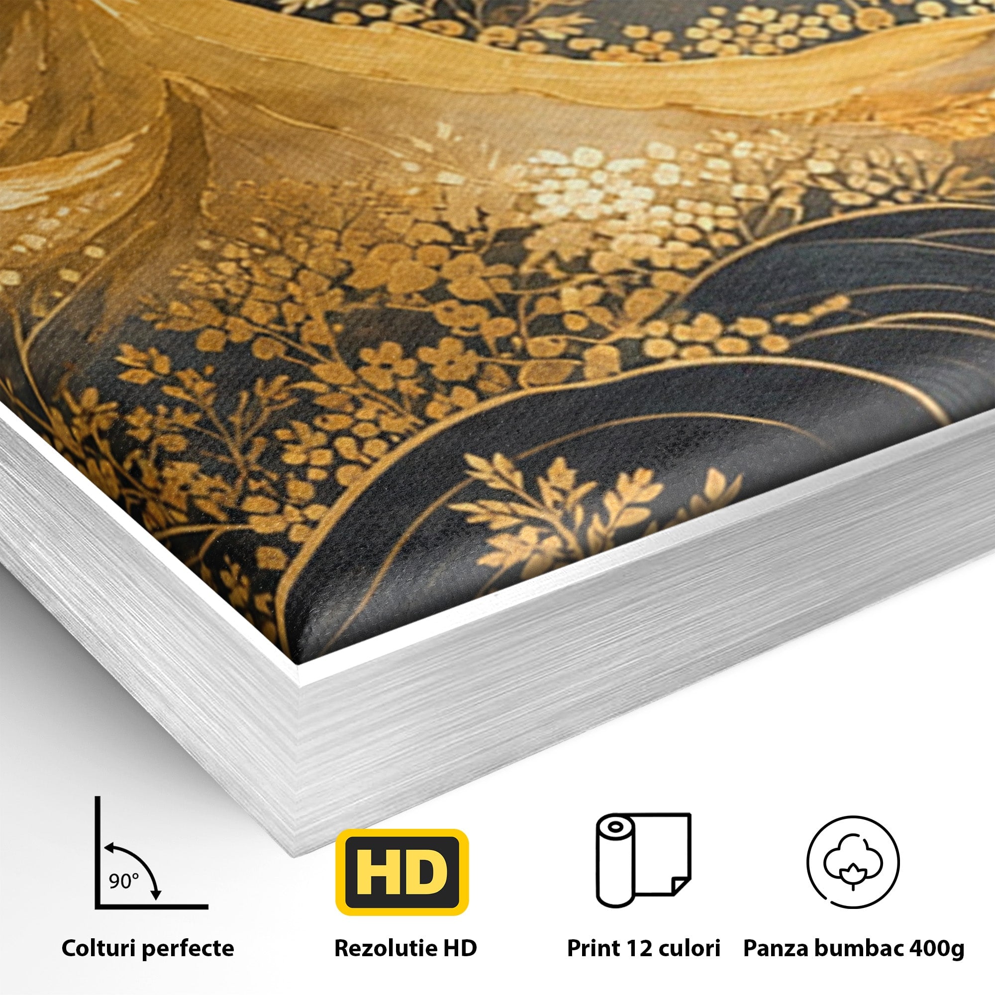 Set 2 Tablouri Canvas Premium LuxCanva® A2-1736, Luna Deasupra Muntilor, Luna, Munti, Peisaj, Noapte, Dormitor, Culori Vibrante