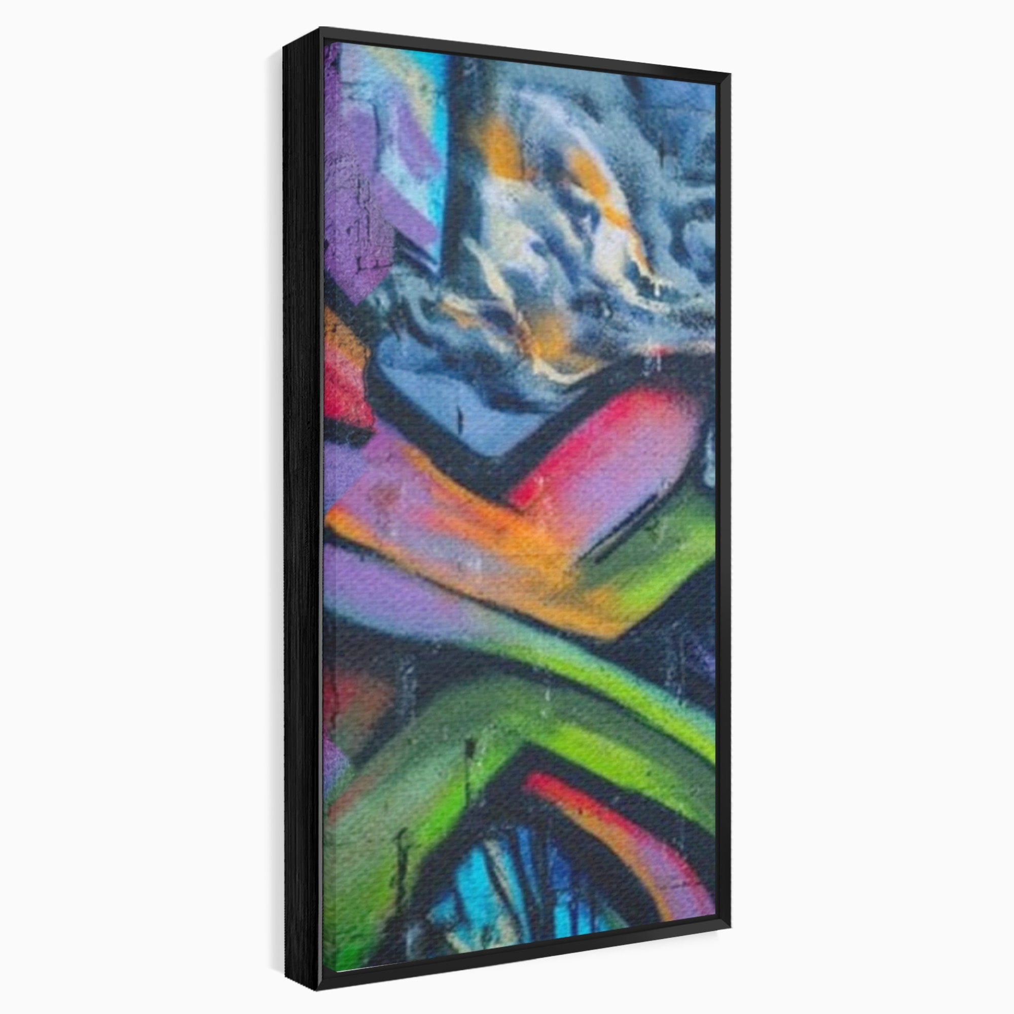 Set 3 Tablouri Canvas Premium LuxCanva® A3-1090, Graffiti, Abstract, Street Art, Multicolor, Culori Vibrante