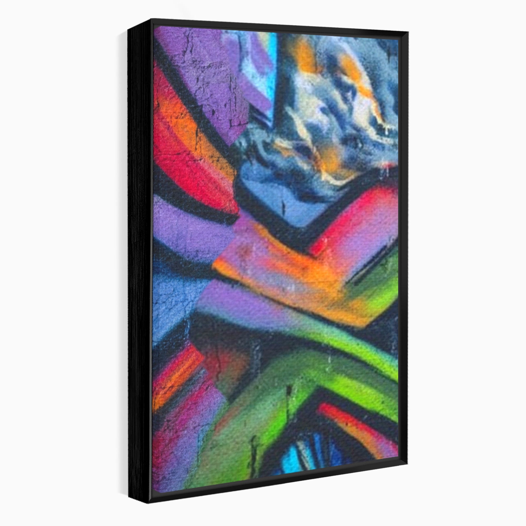 Set 3 Tablouri Canvas Premium LuxCanva® A3-1090, Graffiti, Abstract, Street Art, Multicolor, Culori Vibrante